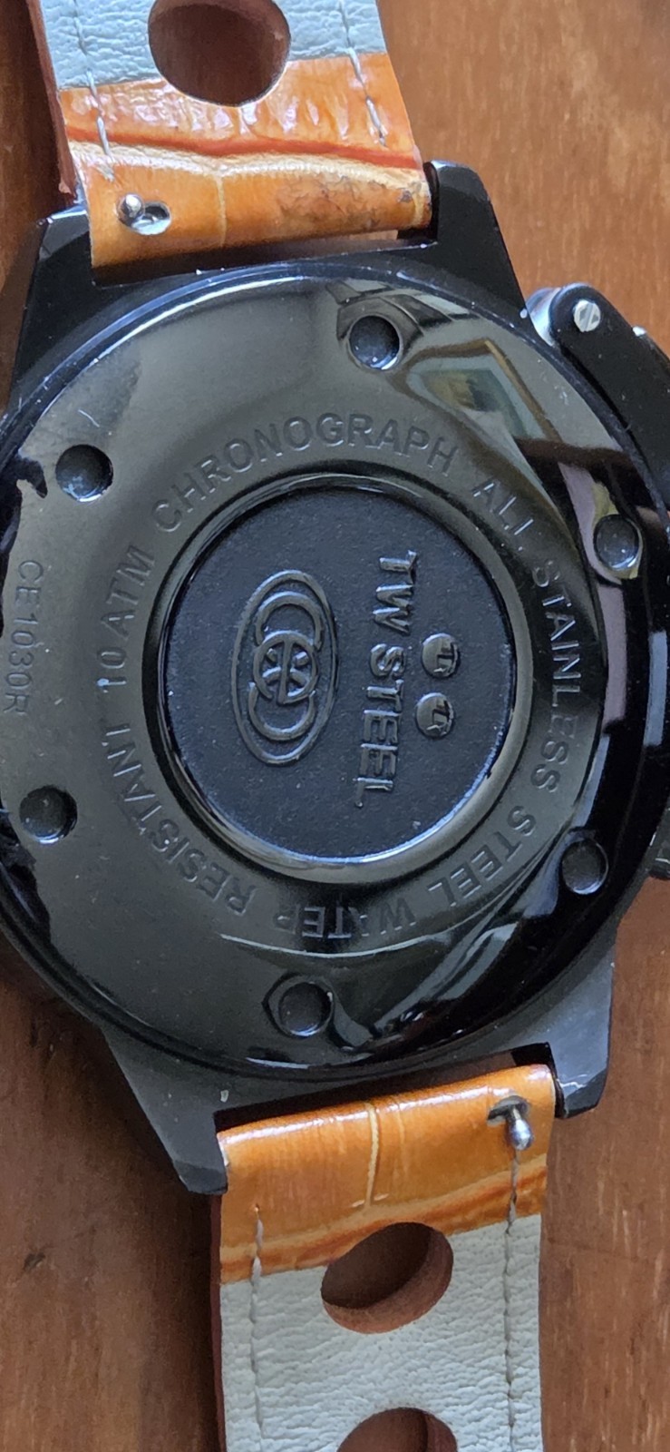 TW Steel Men’s CE1030R Oversized 50mm Canteen Chronograph Watch + EXTRA STRAP