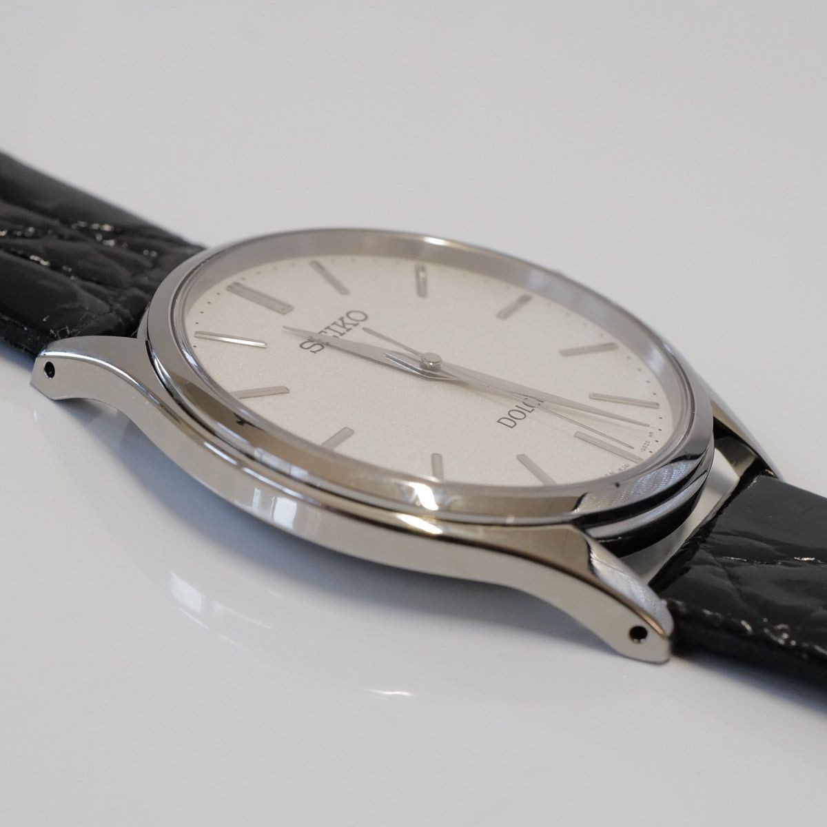 SEIKO DOLCE EXCELINE SACM171 men’s wristwatch used ultra thin lightweight sapphi