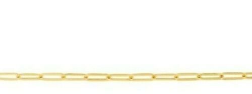 14kt Yellow Gold PAPERCLIP Link Chain Bracelet 7.5 Inch 4.3 grams 6.MM