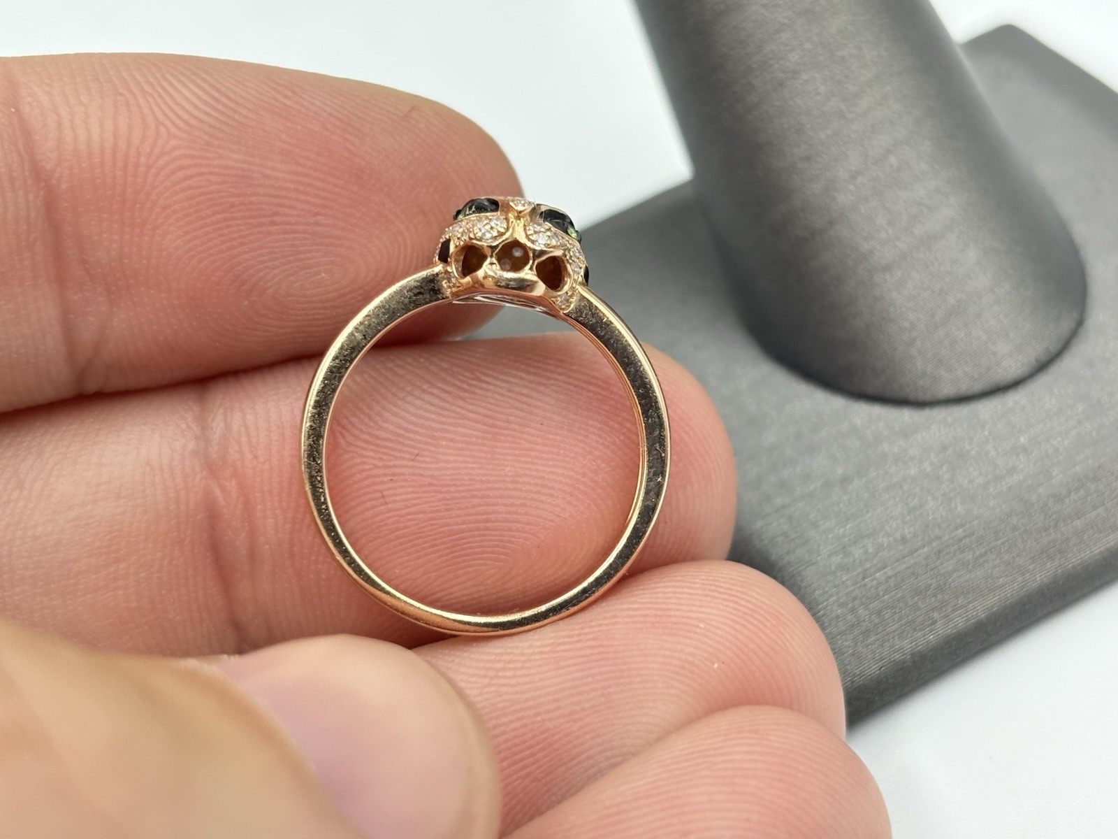 EFFY 14k Rose Gold Diamond Panther Ring