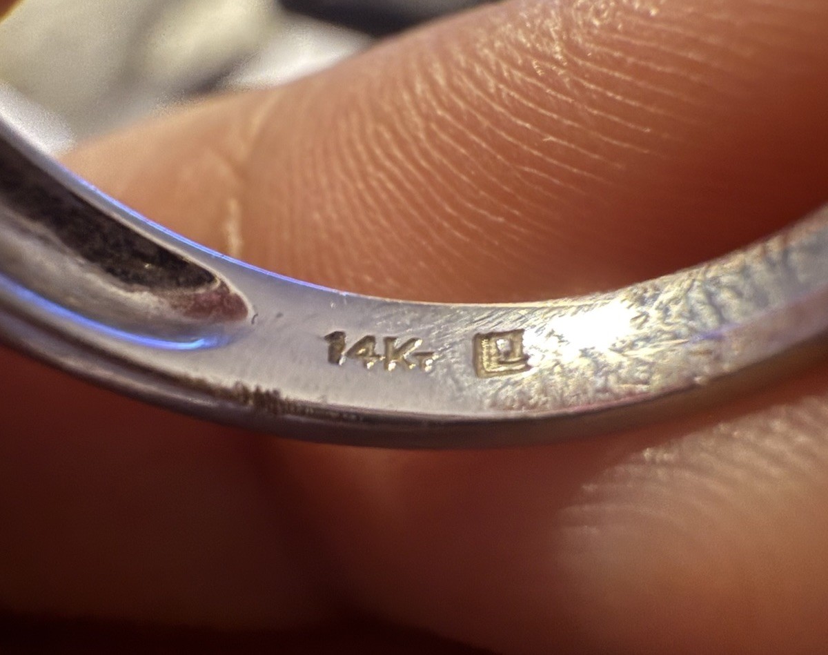 14k White Gold Ruby and Diamond Channel Set Band Wedding Christmas