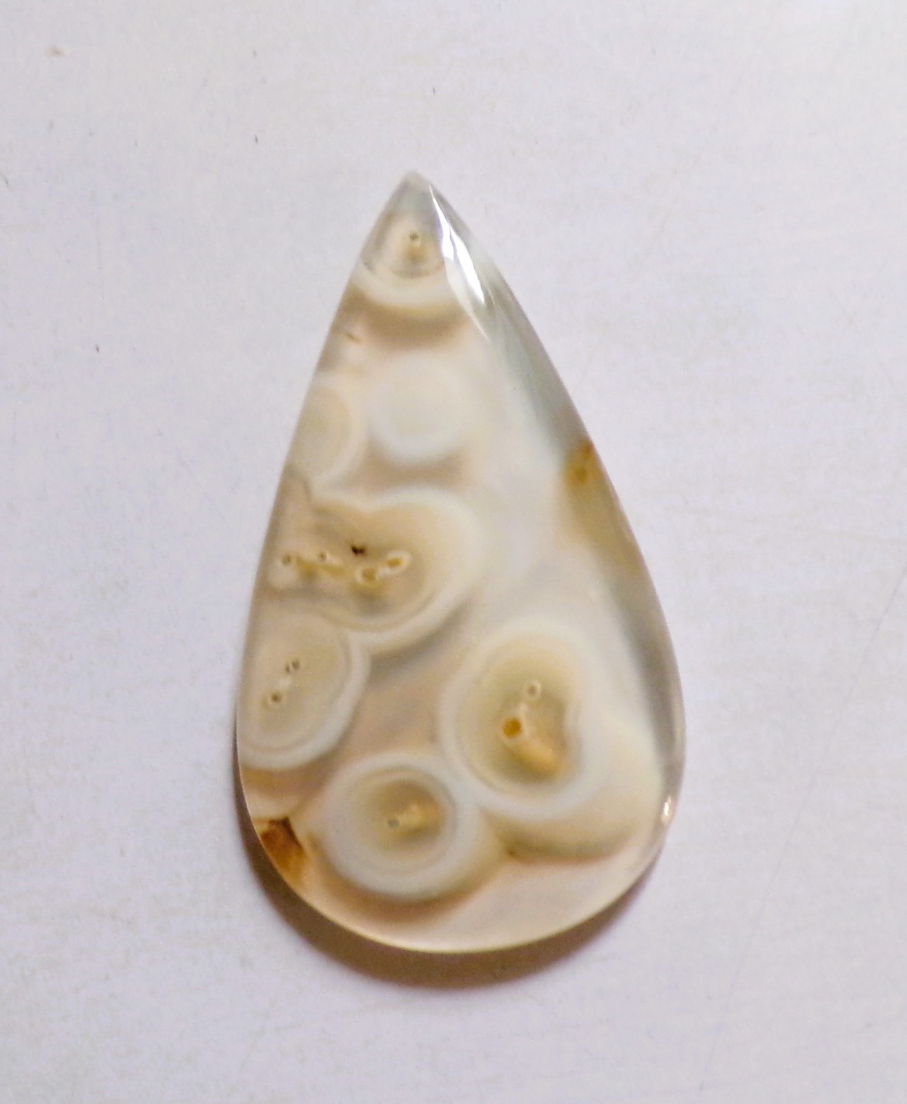 58.25 Cts Natural Orbicular Agate Cabochon Loose Gemstone 50.5X28.3X5MM
