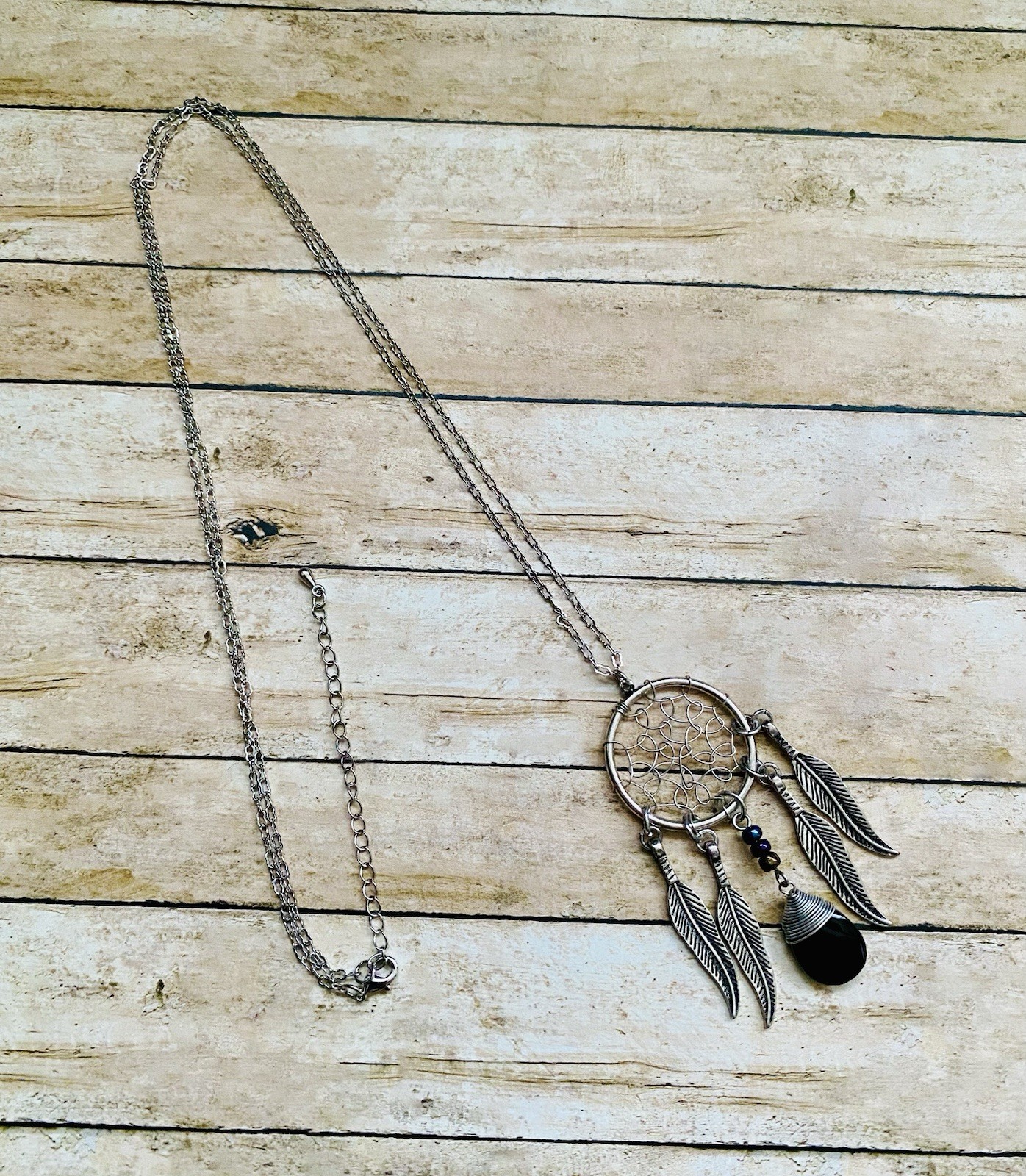 Cherokee Indian Tribe Theme Necklace Western Beauty Catcher Of Dreams