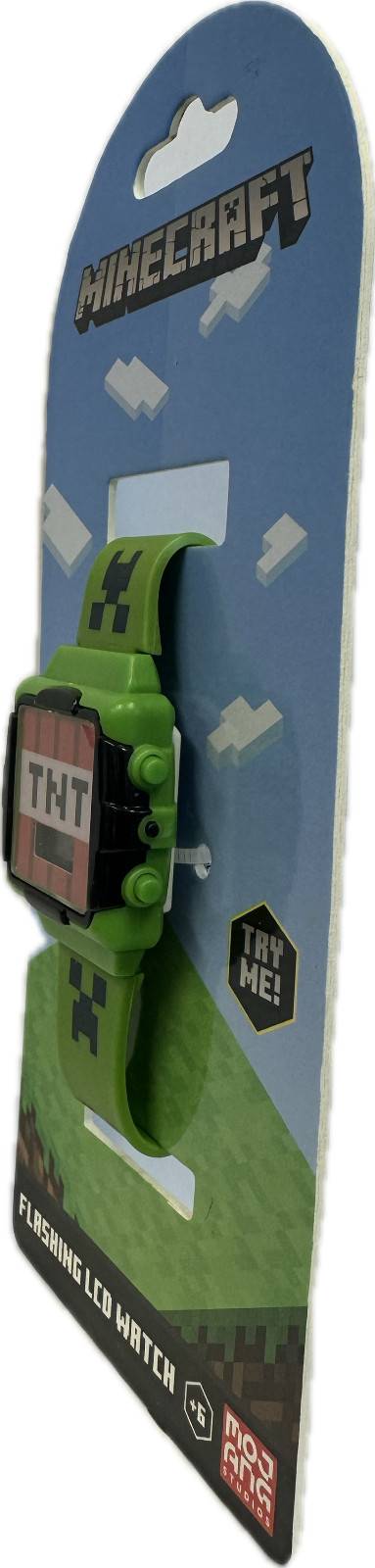 Watch – Minecraft- TNT Creeper Green Wristwatch Digital Flashing LCD Light NEW