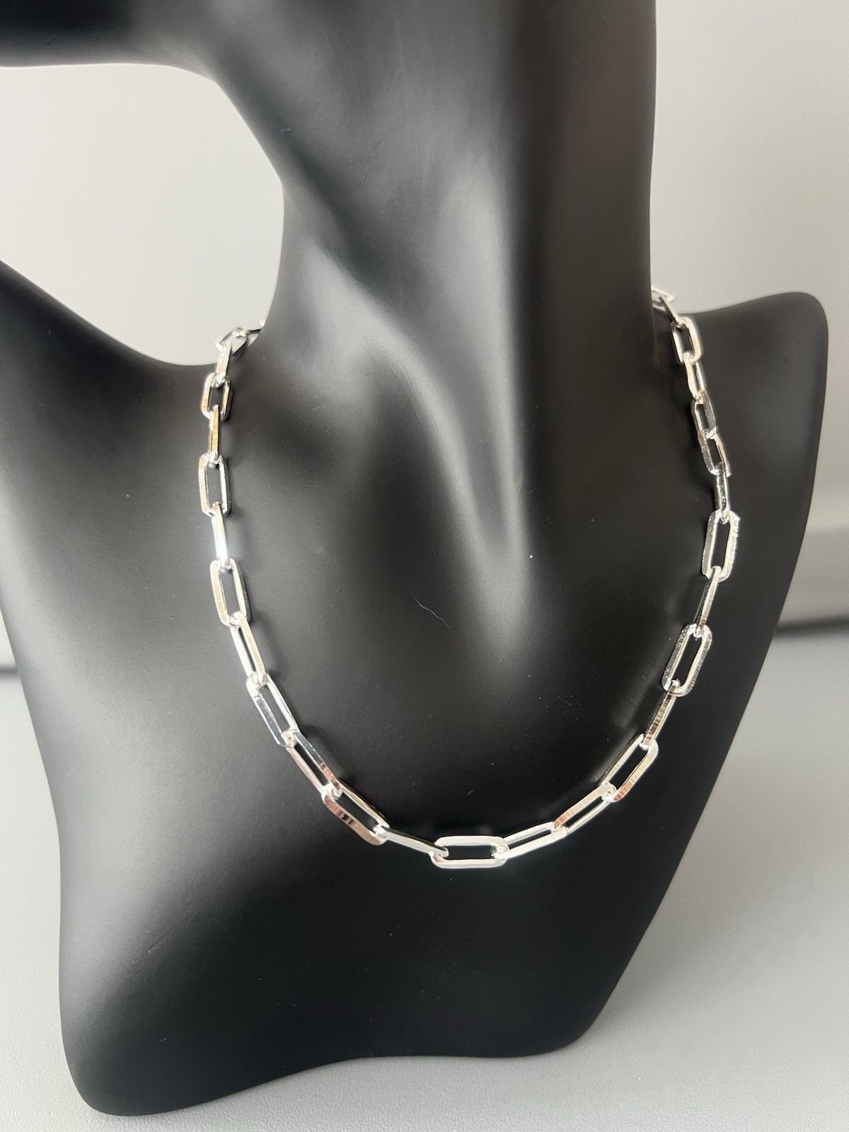 NWT Maramar Fashion Necklace 24K Gold Plated 18.5in Adjustable Paper Clip Chain