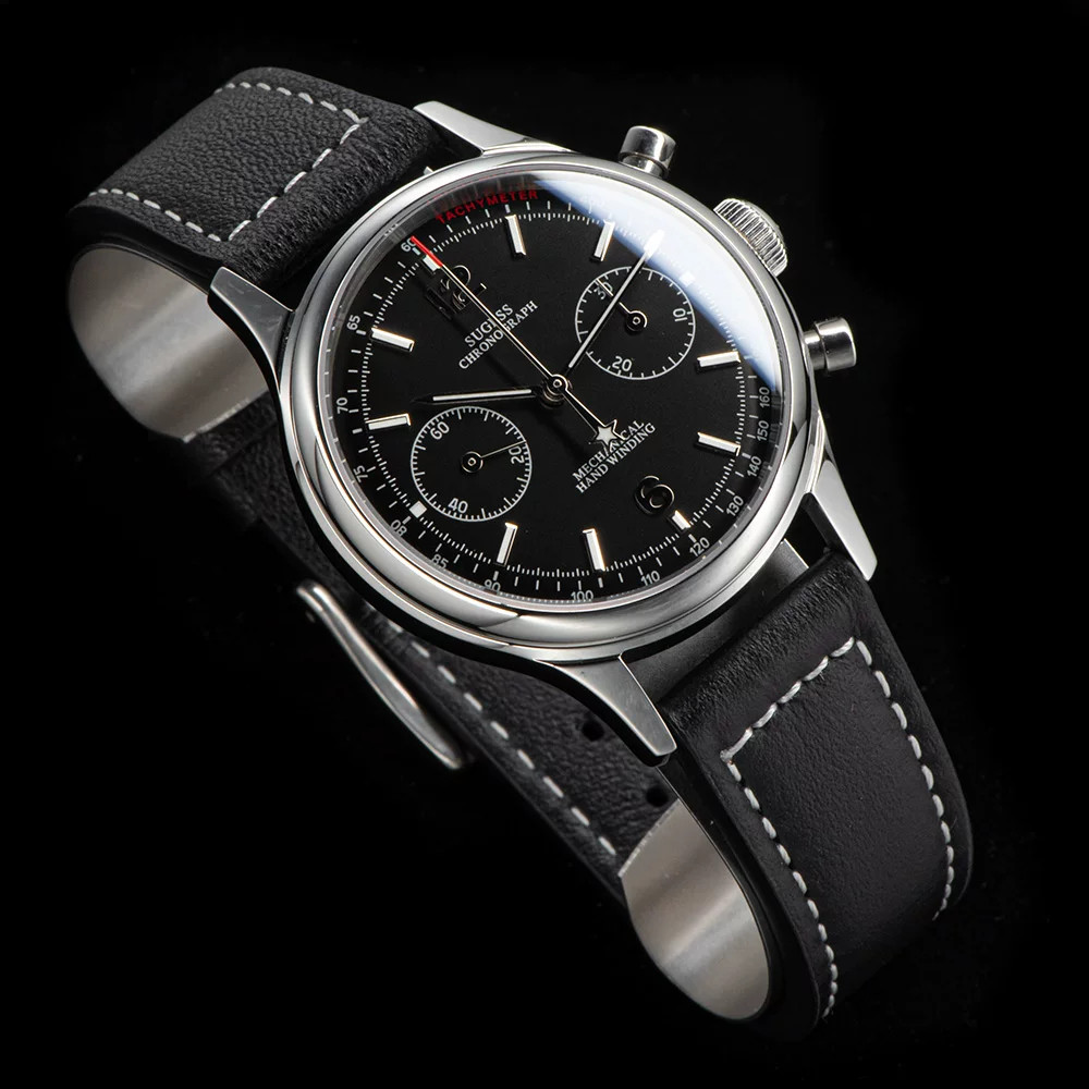 SEAGULL Watch SWAN NECK 1963 Exhibition Sapphire 38mm Chronograph Mechanical