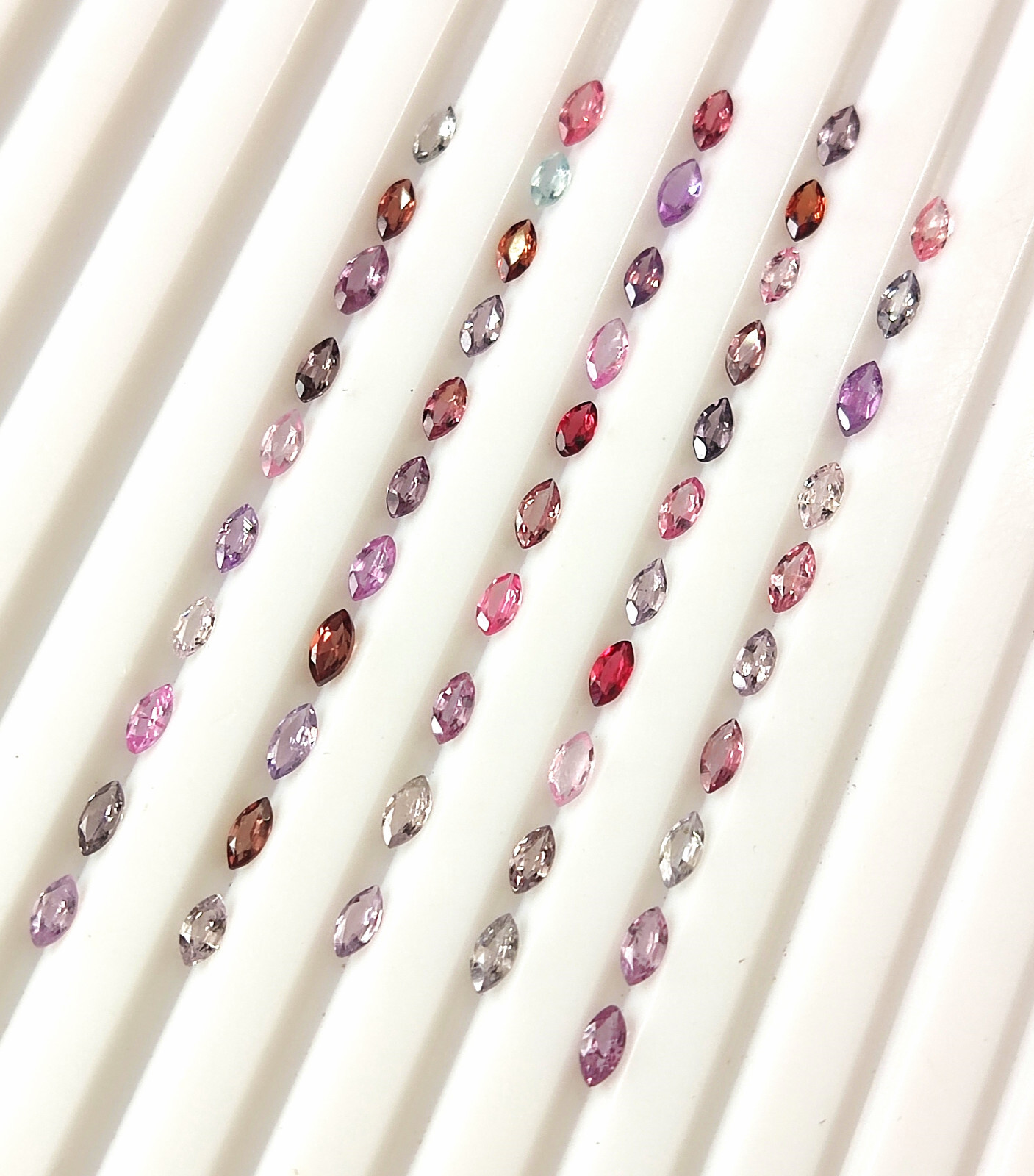 Natural Spinel 4X2 mm Marquise Multi Color Untreated Faceted Gemstone 50 Pieces
