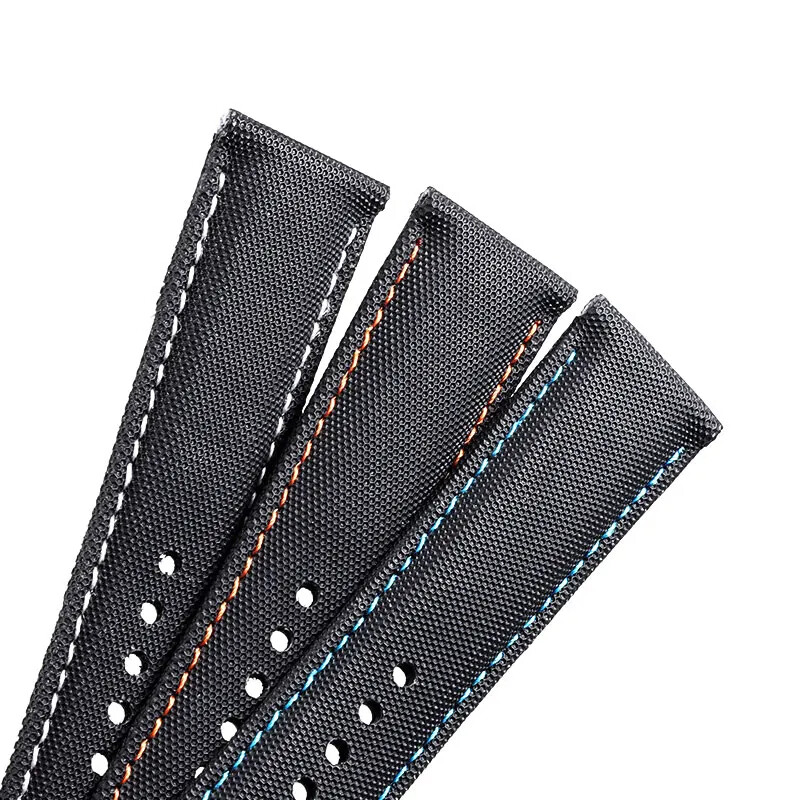 Nylon Leather Canvas Fabric Watchband for TAG Heuer Watch Diving Sports Strap