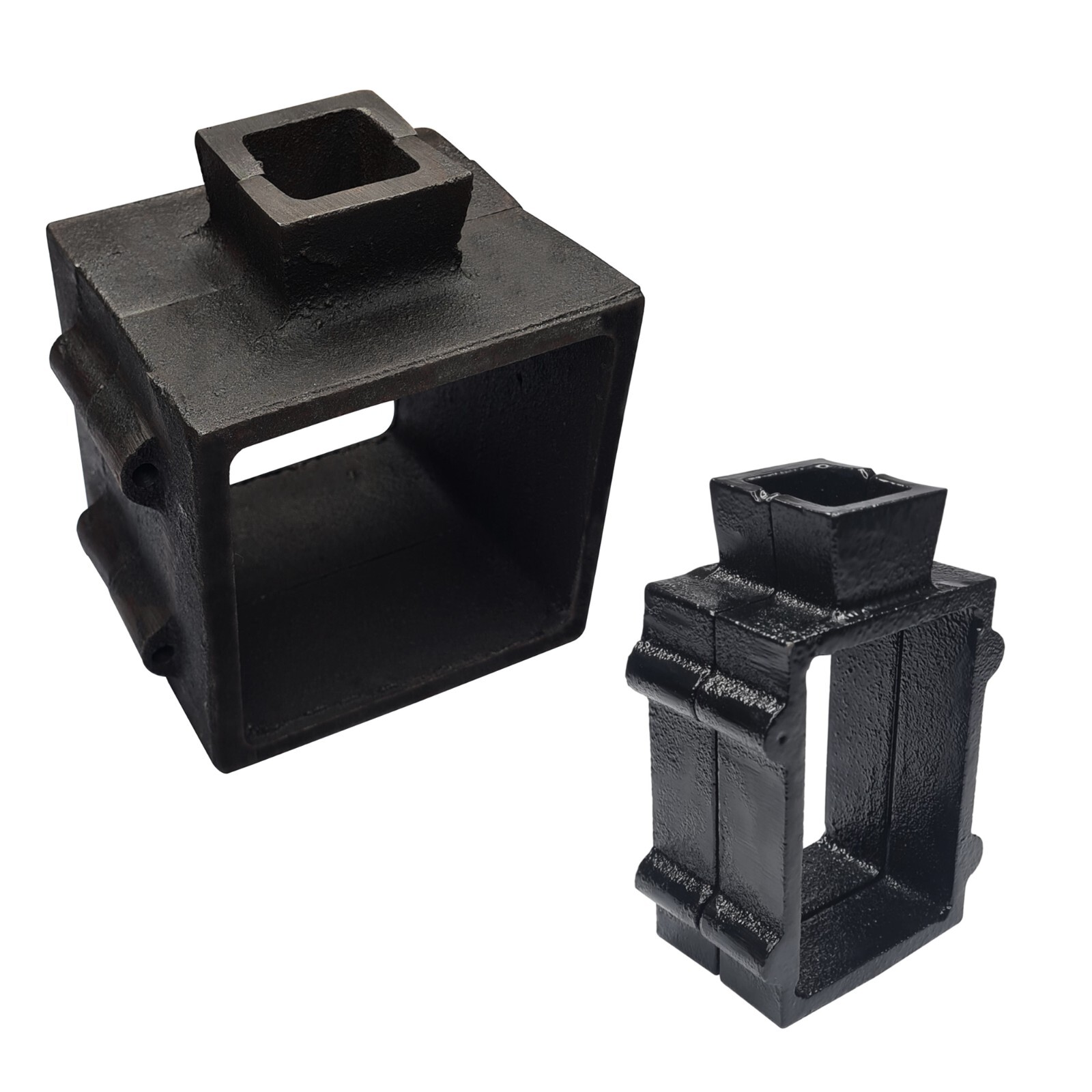 Set of 2 Cast Iron Flask Mold Frames Sand Casting Flask Tools