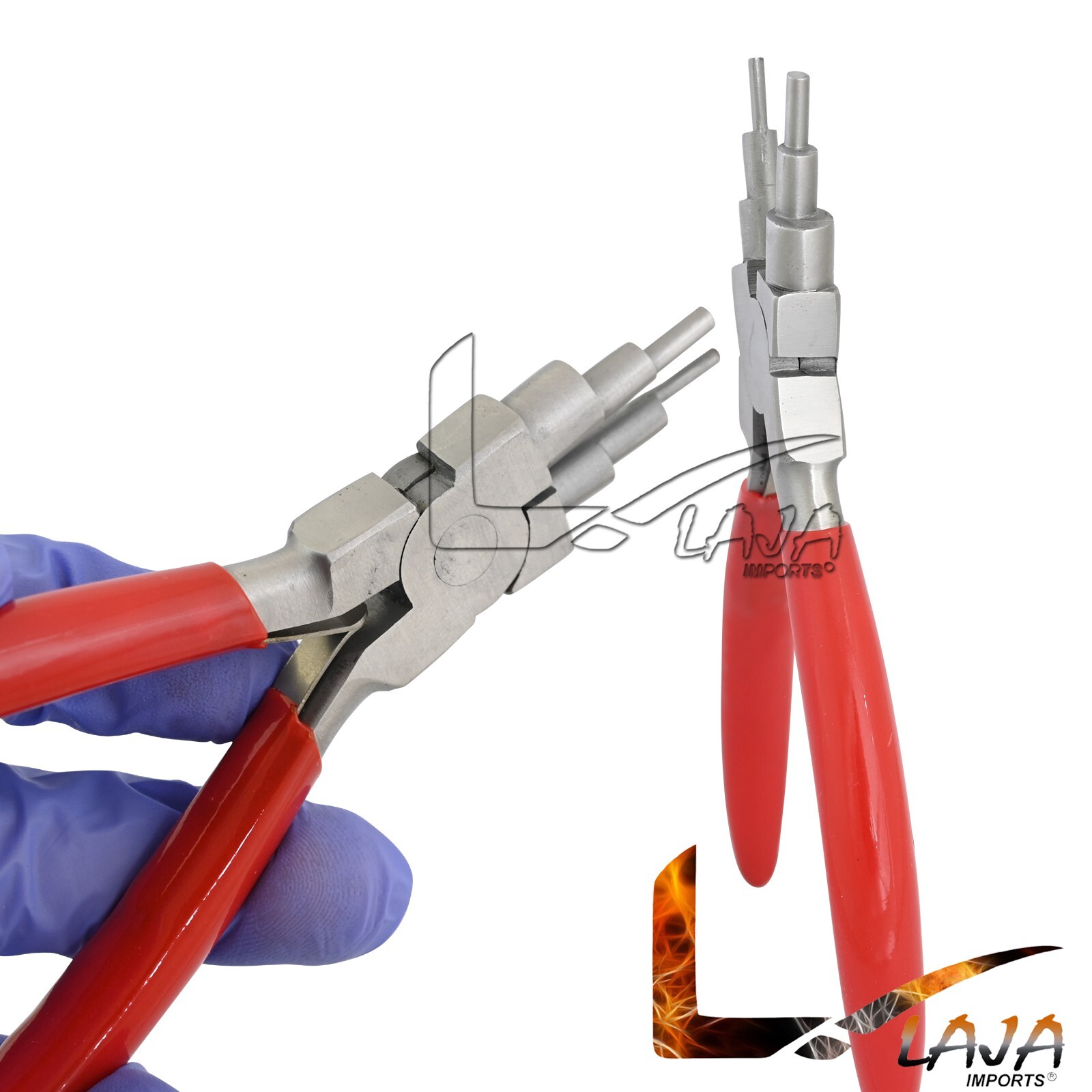 Bail Making Pliers Anti Slip Grip Handles 6 Step Craft Wire Wrapping Tool PL-064