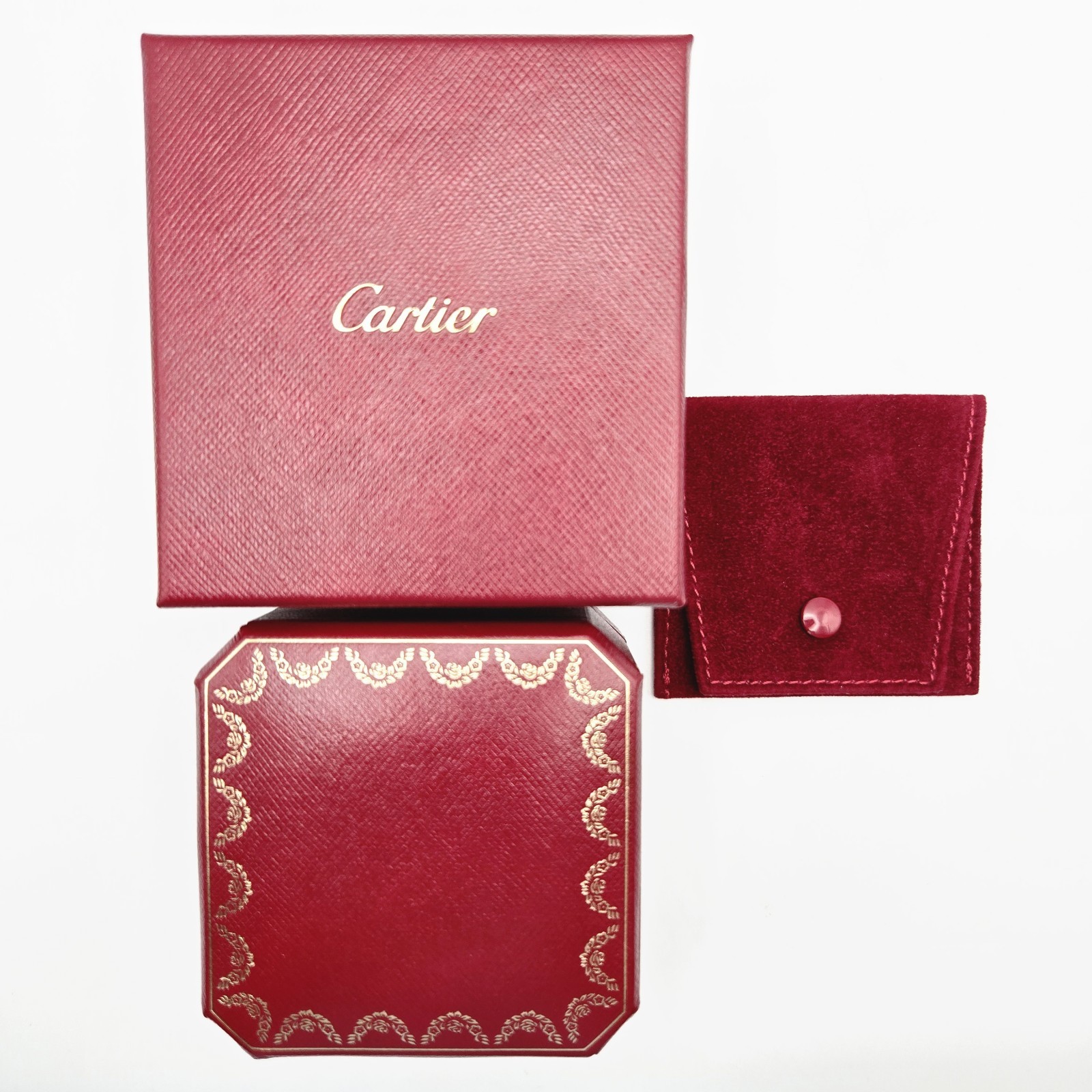 Cartier Love Ring Small Model Size 57 Yellow Gold Au 750 W/ Receipt Certificate