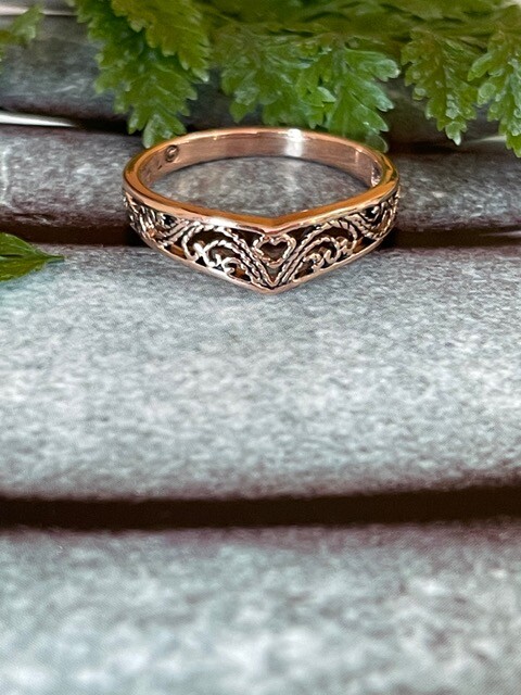 Size 10 Copper Ring CTR168 – 1/4 of an inch wide