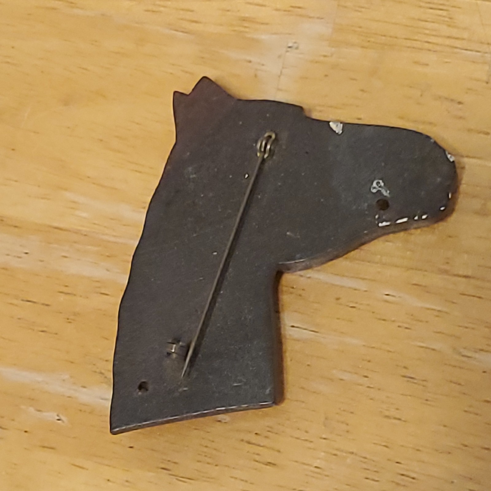 Black Horse Head Brooch Pin – Unisex Adults, No Stone, Animal Theme