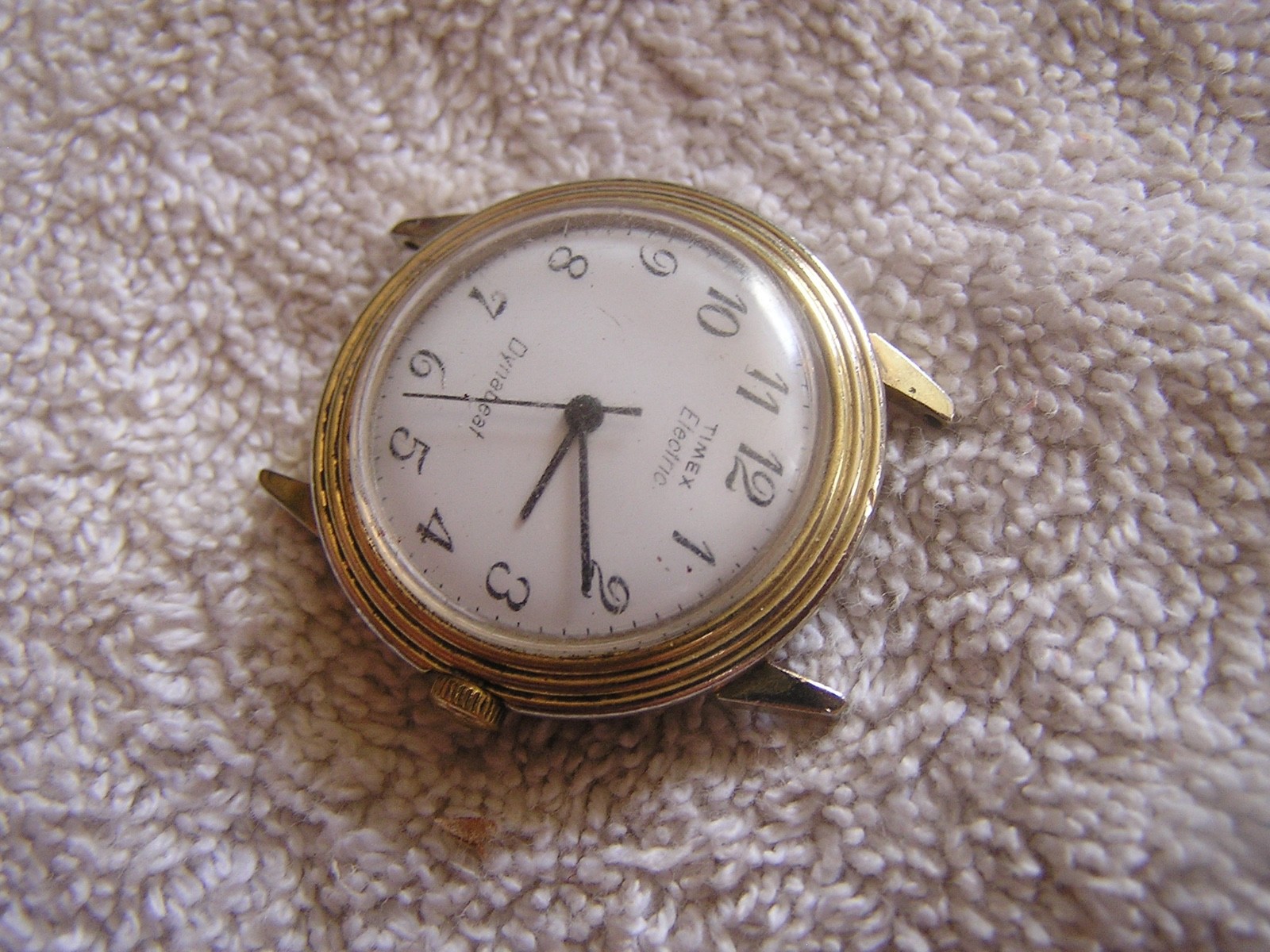 Vintage Timex Electric Dynabeat White Dial