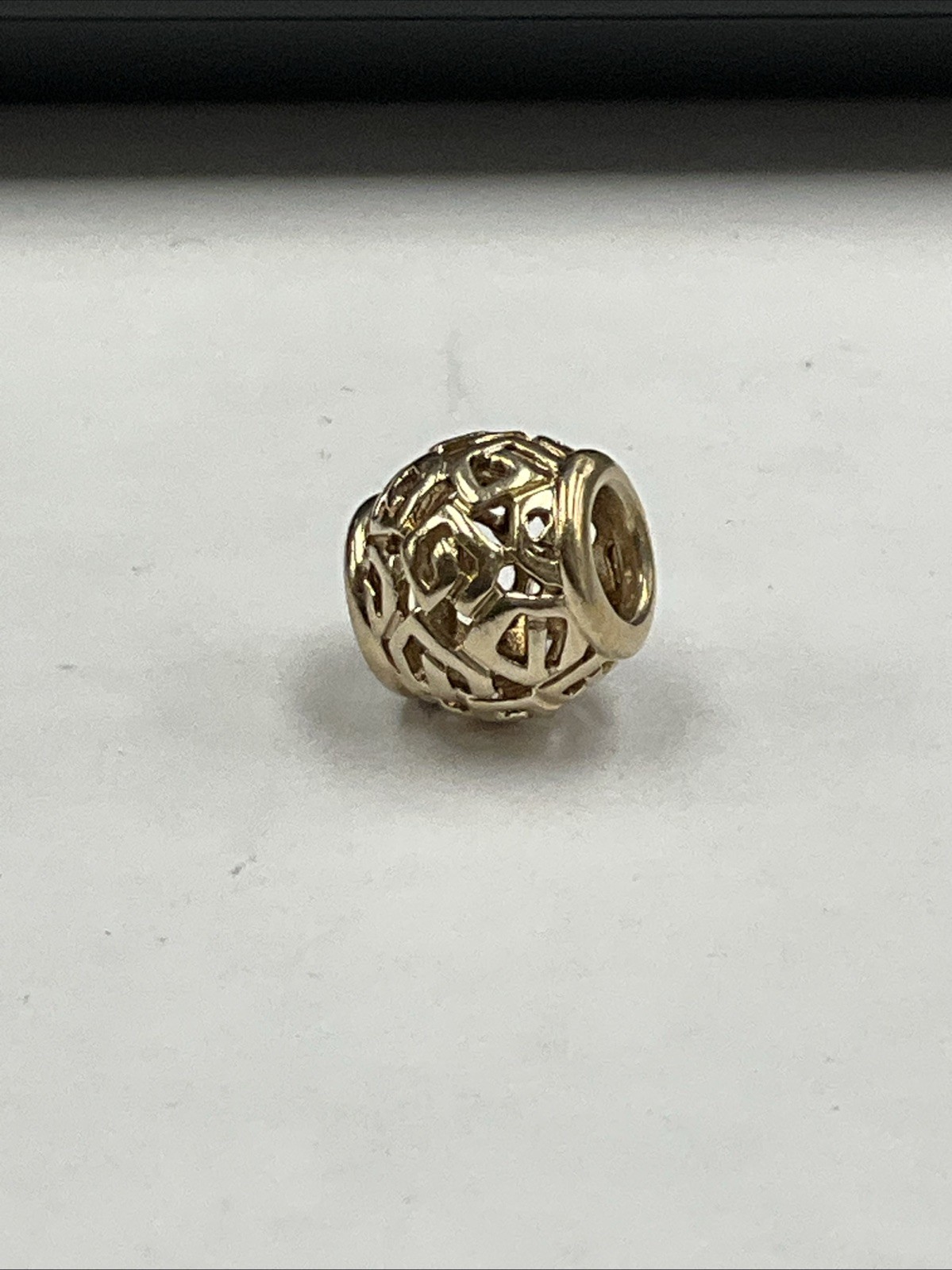 2.4g 14k 585 Ale Authentic Pandora Yellow Gold Ball Charm 239297