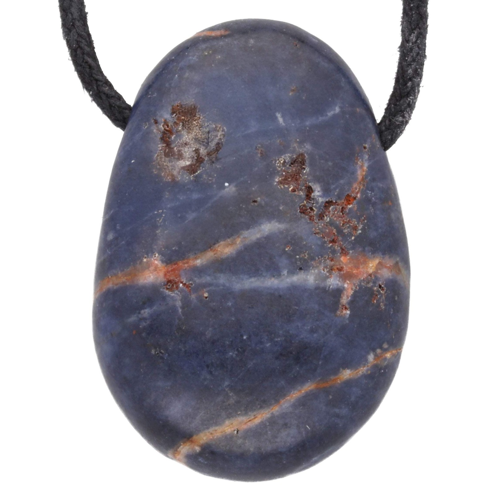 Sapphire Blue, B Quality Drop Pendant with Cotton Band Drilled | Gemstone