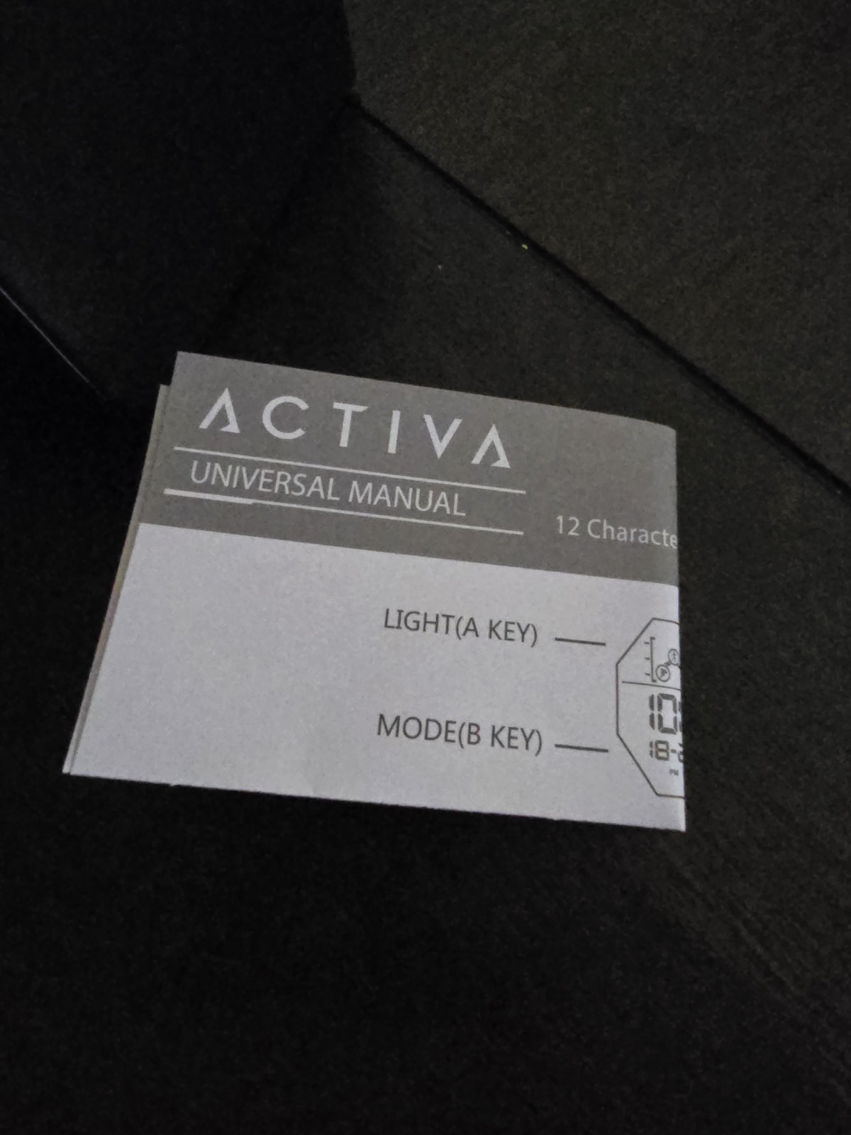 Activa Sport Men’s Digital Quartz Chronograph Water-Resistant Black Strap Box