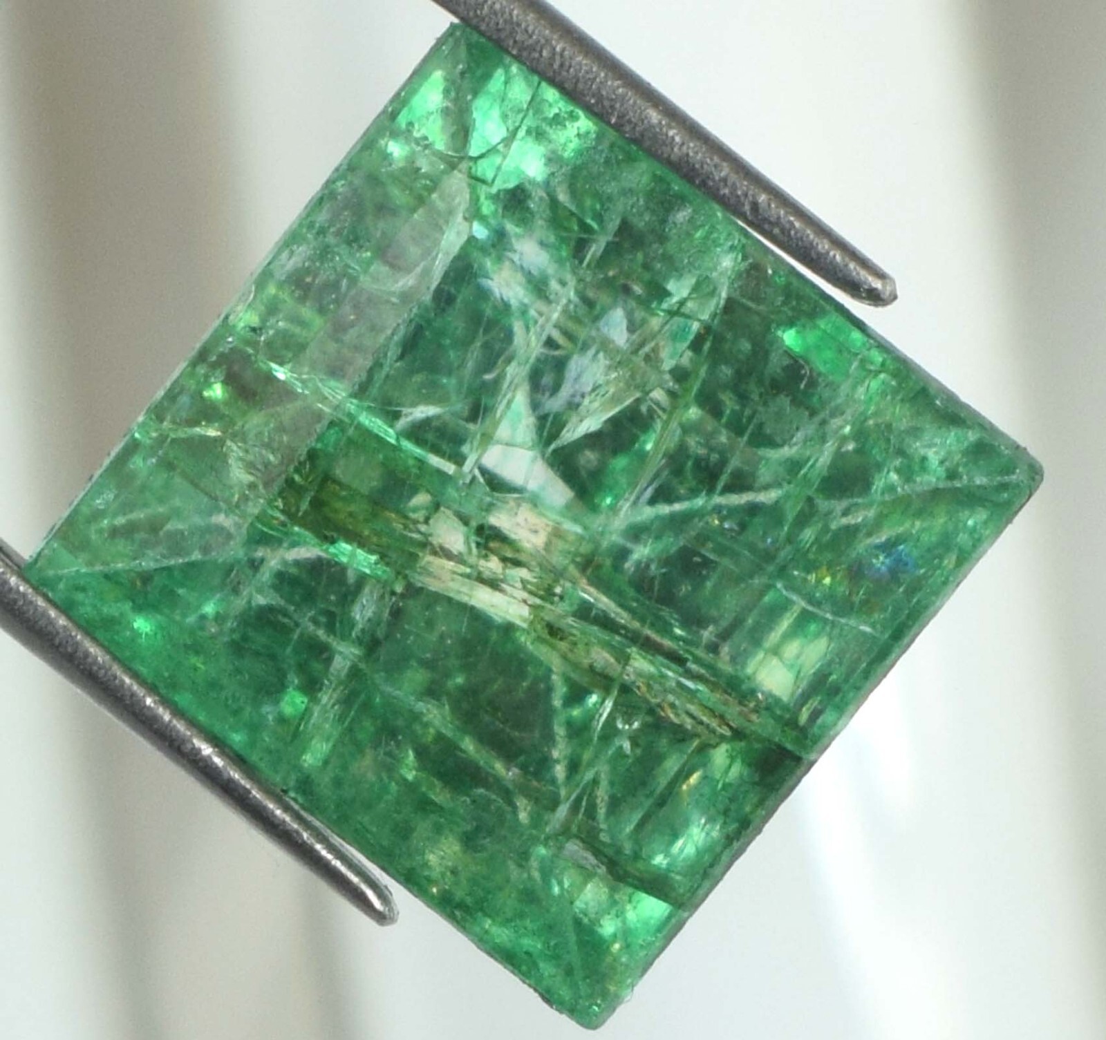Natural 6.15 Ct Colombian Emerald Square Gemstone Certified E6658 Wedding Offer