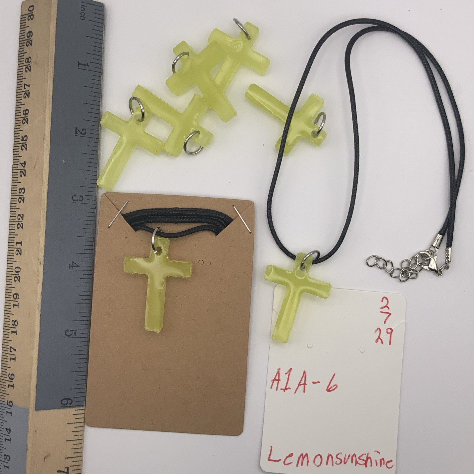 House Of David Handmade Cross Necklace Lemon Sunshine Bulk Available