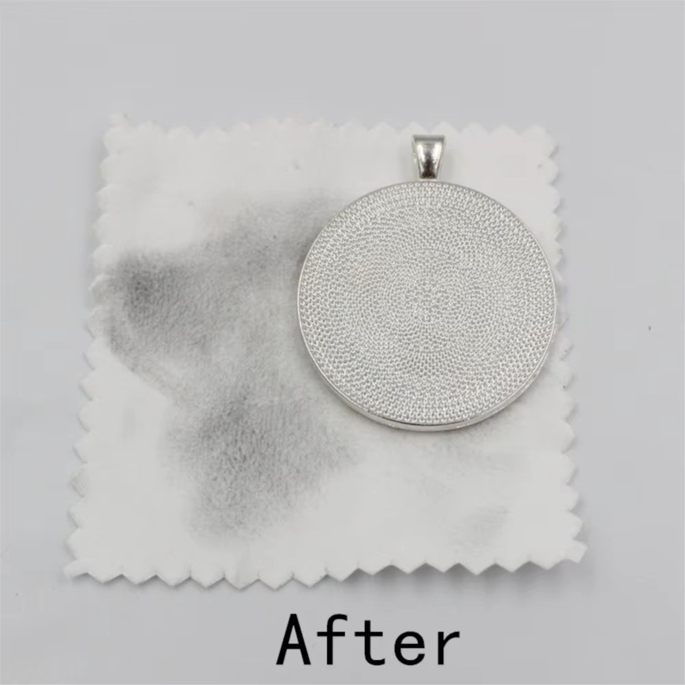 Premium Cleaning Cloth For Silver Jewelry Ring Glasses Watch Polishing 50 Pcs
