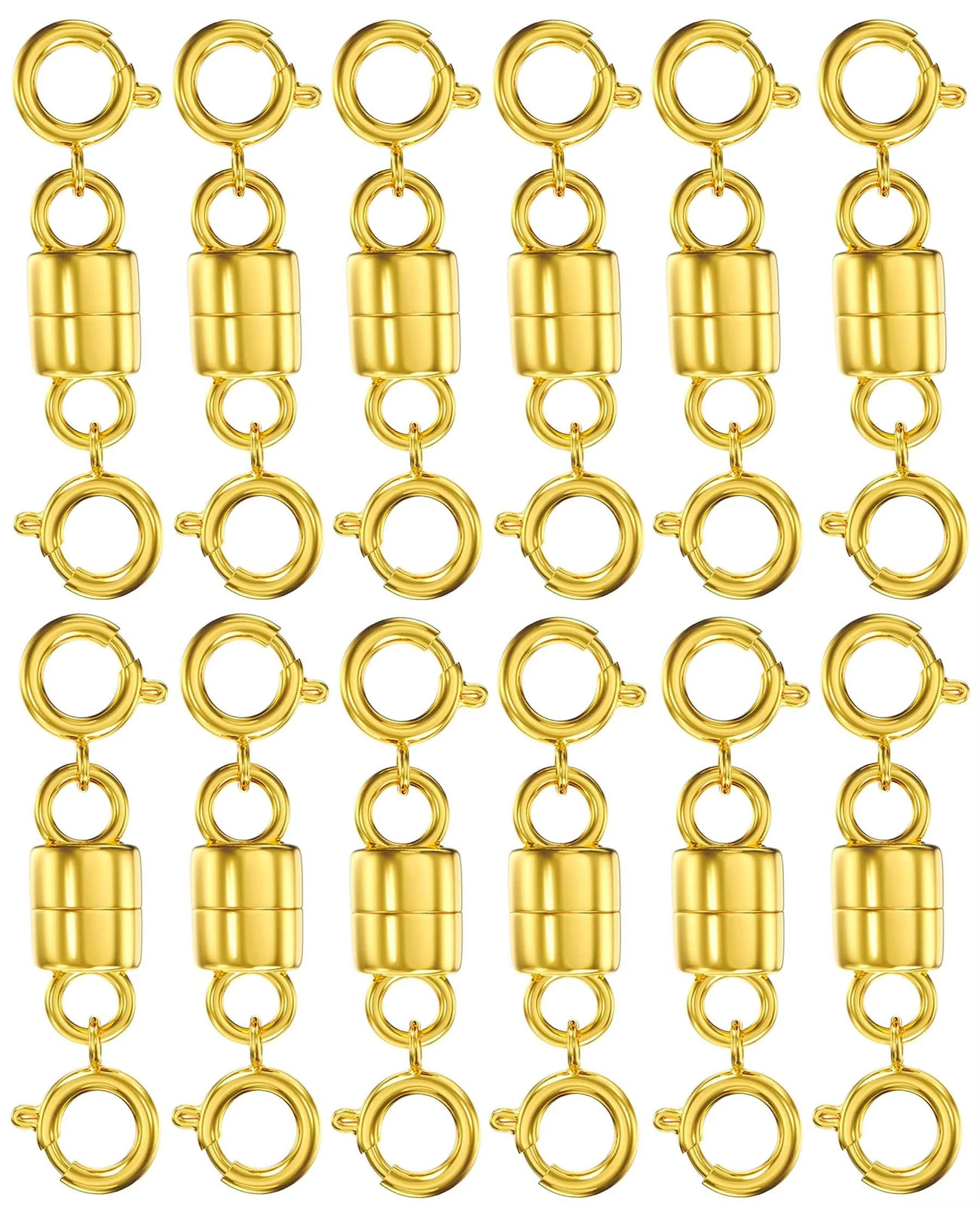 10 Pcs Magnetic Lobster Gold & Silver Color Clasp for Jewelry Necklace Bracelet