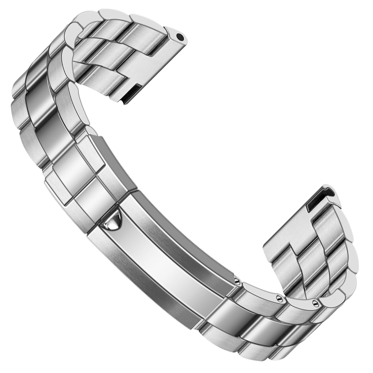 20mm 22mm Watch Band for Men Screw-In Stainless Steel Premium Metal Watch Band