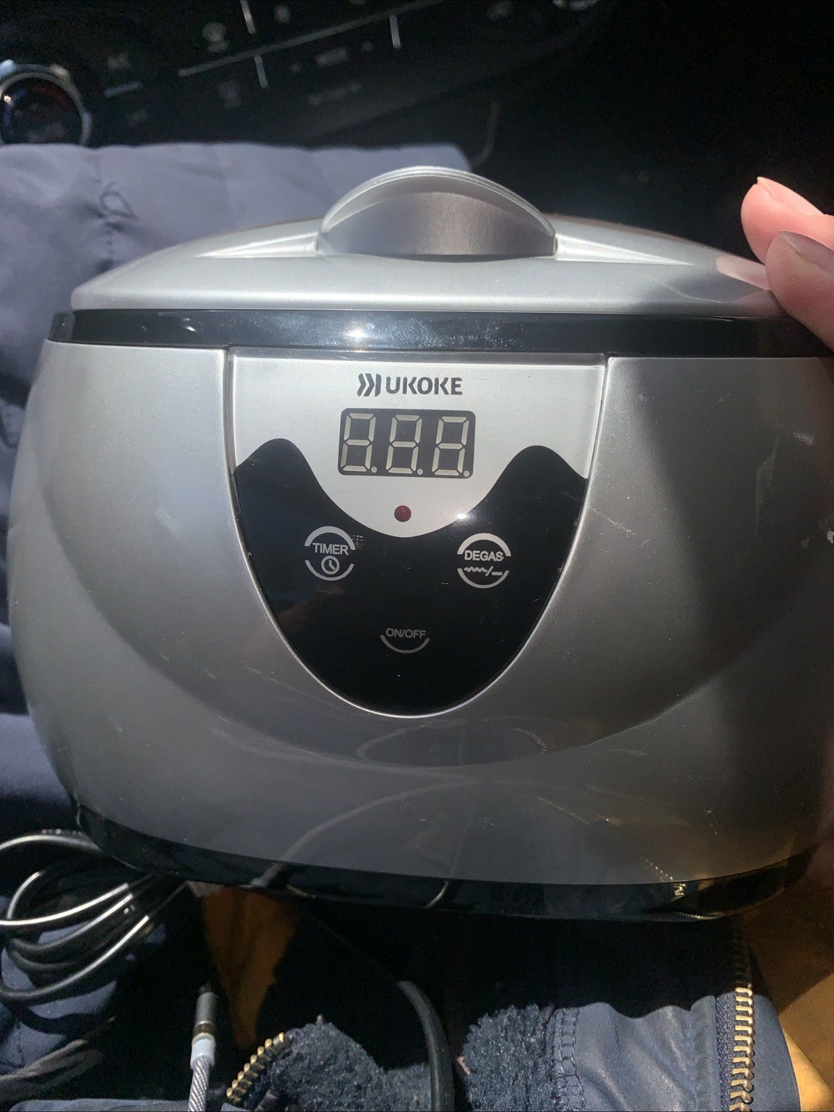 UKOKE 3800S Ultrasonic Cleaner Digital Timer 35W 40kHz Jewelry Parts Cleaner