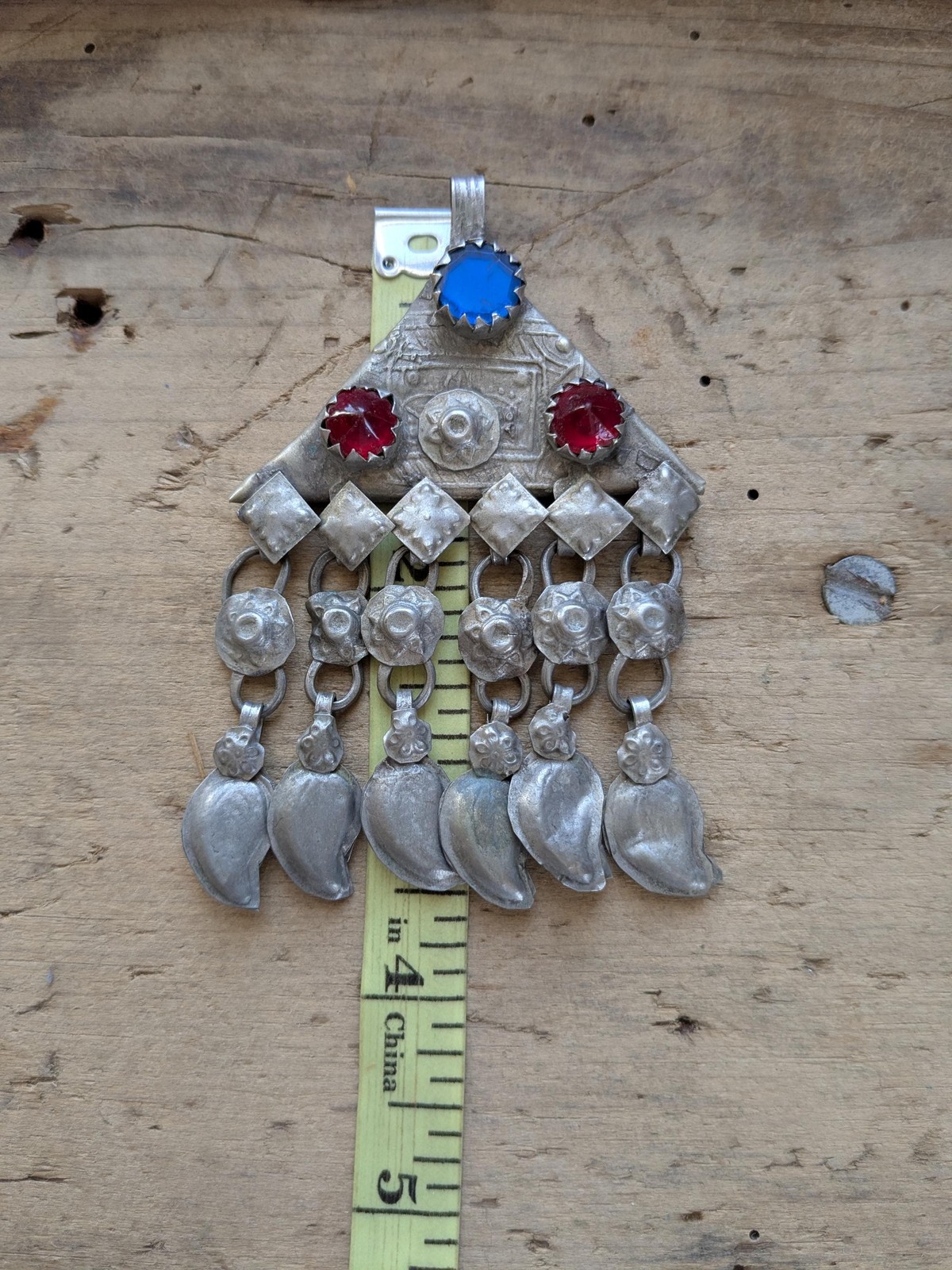 Vintage Kuchi Tribal Pendant Jingling Dangles Traditional Adornment (20283)