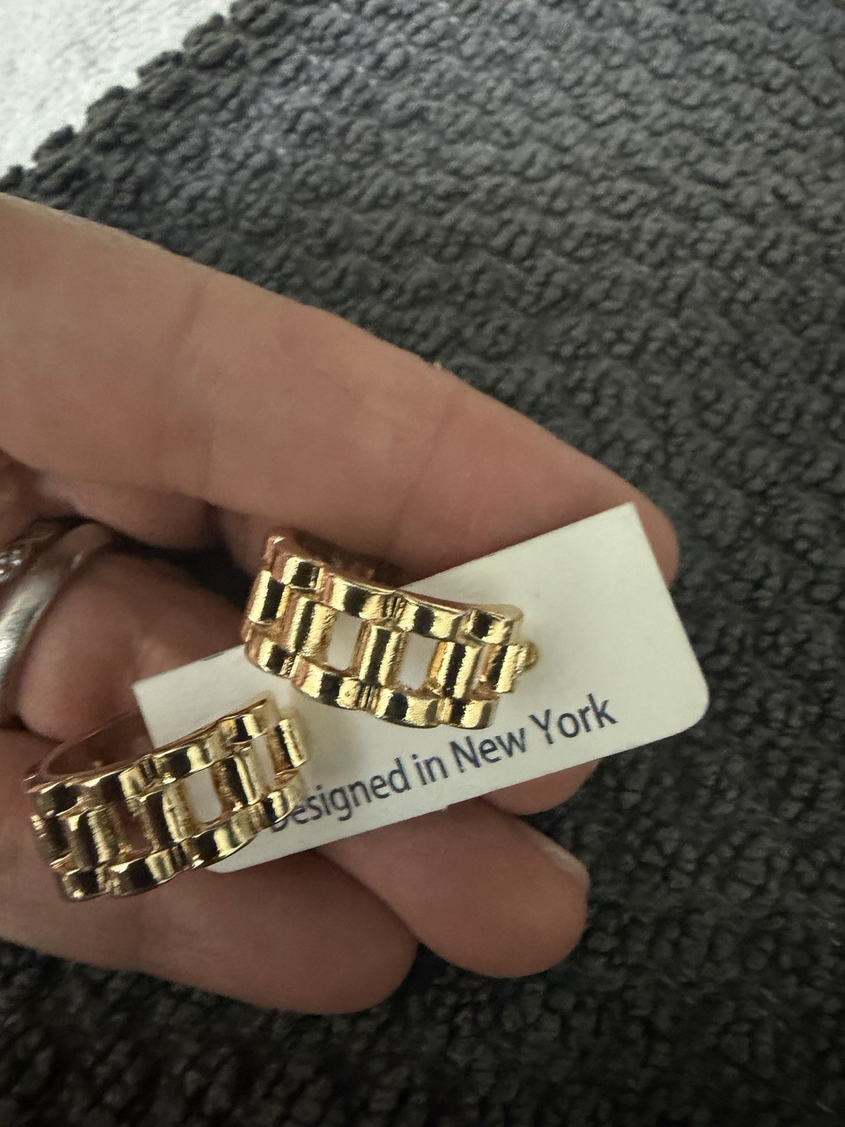 Gold Tone Clip-On Huggie Hoop Earrings, Metal, No Stone, MPN NL-2689-G