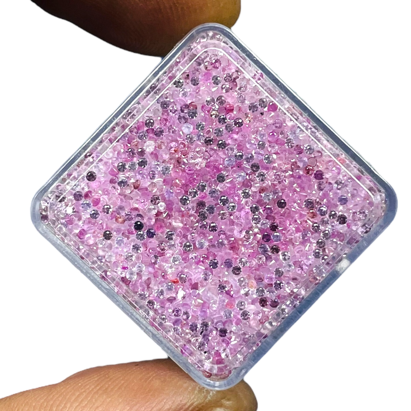 500 Pcs Natural Pink Sapphire 1mm Round Cut Loose Gemstones Wholesale Lot