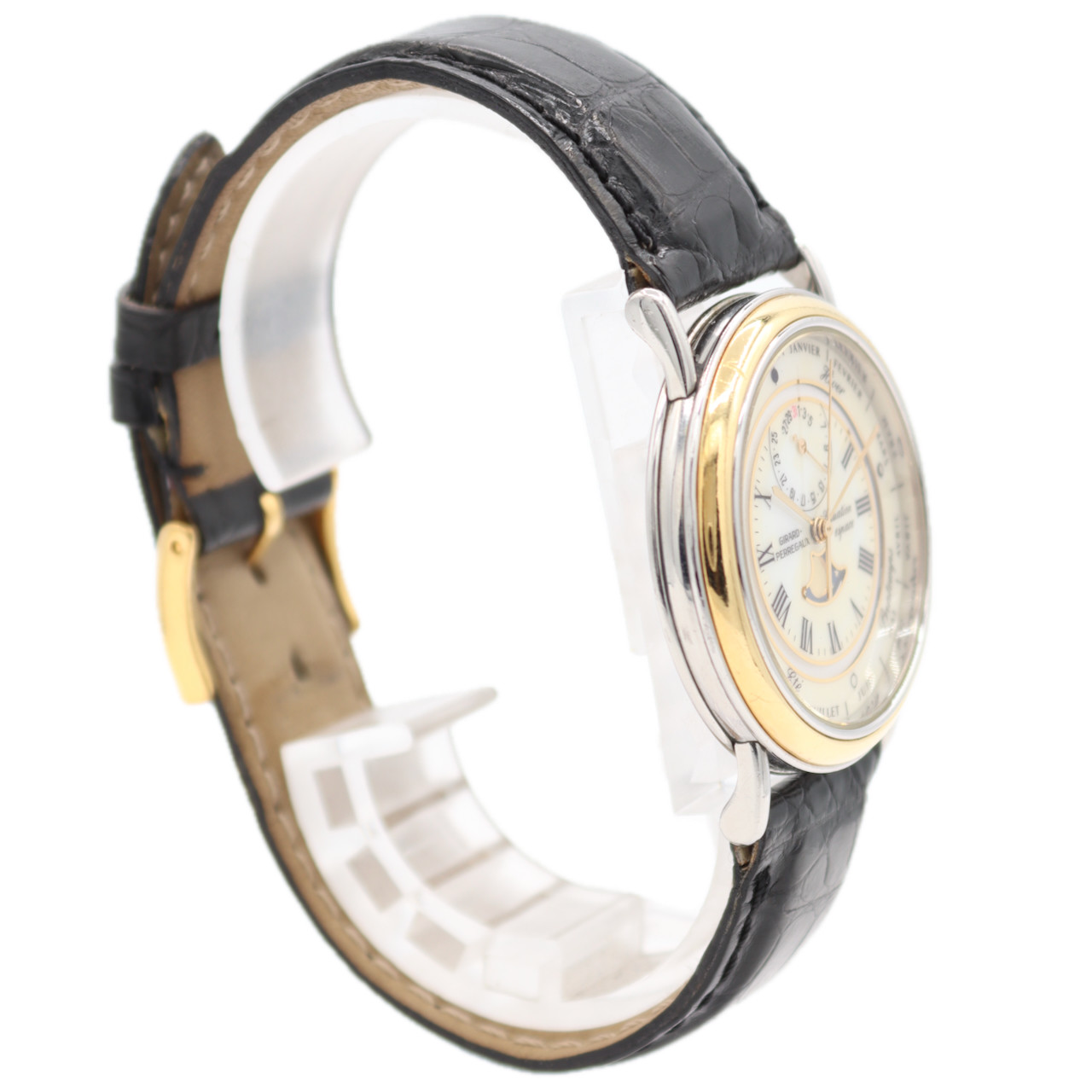 Vintage Girard-Perregaux 4830 Equation Espace Men’s Quartz Wristwatch Two Tone
