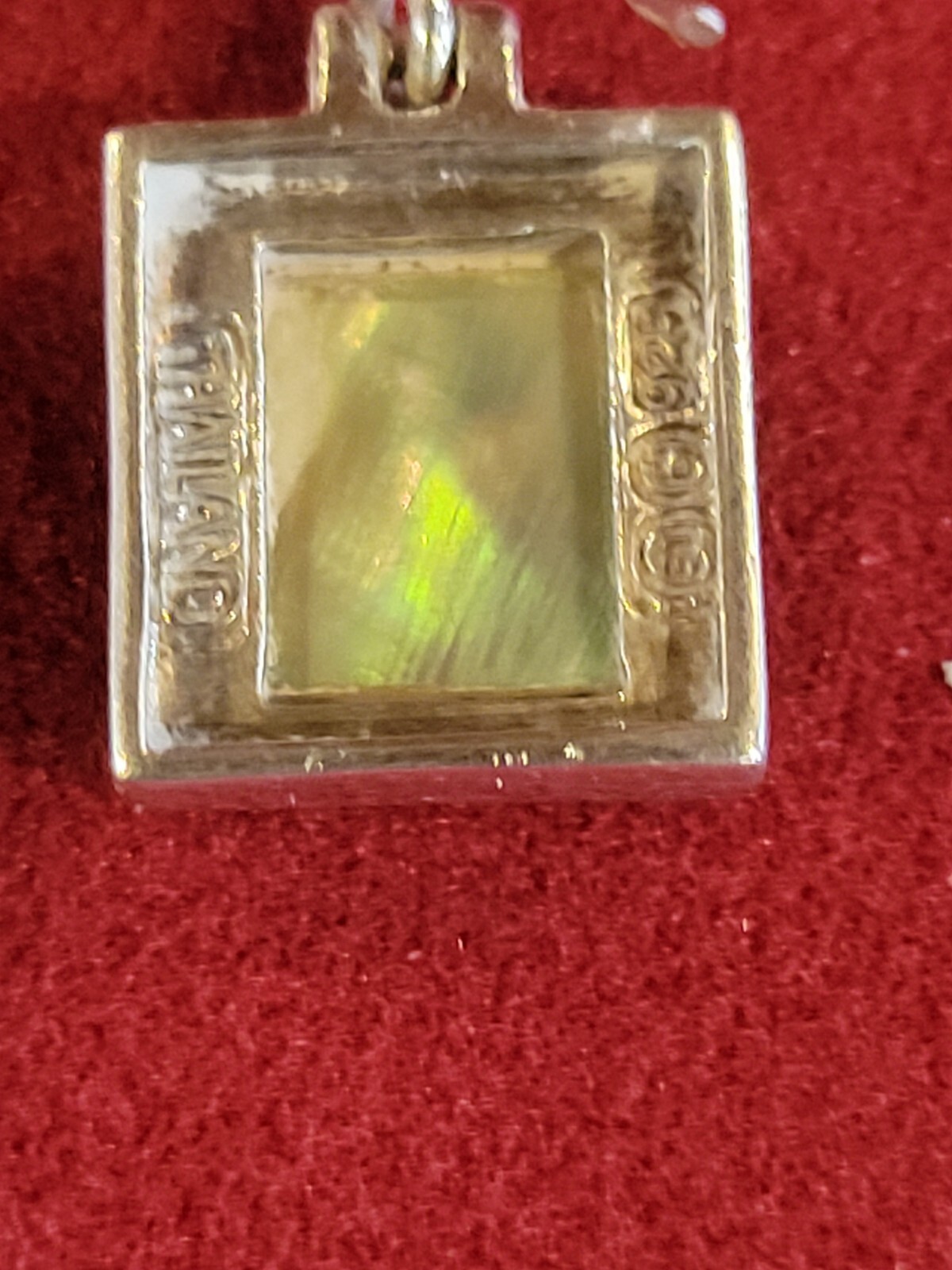 Abalone 925 Sterling Silver Square Earrings with Square Corners 13mm X 12 mm🔥🔥