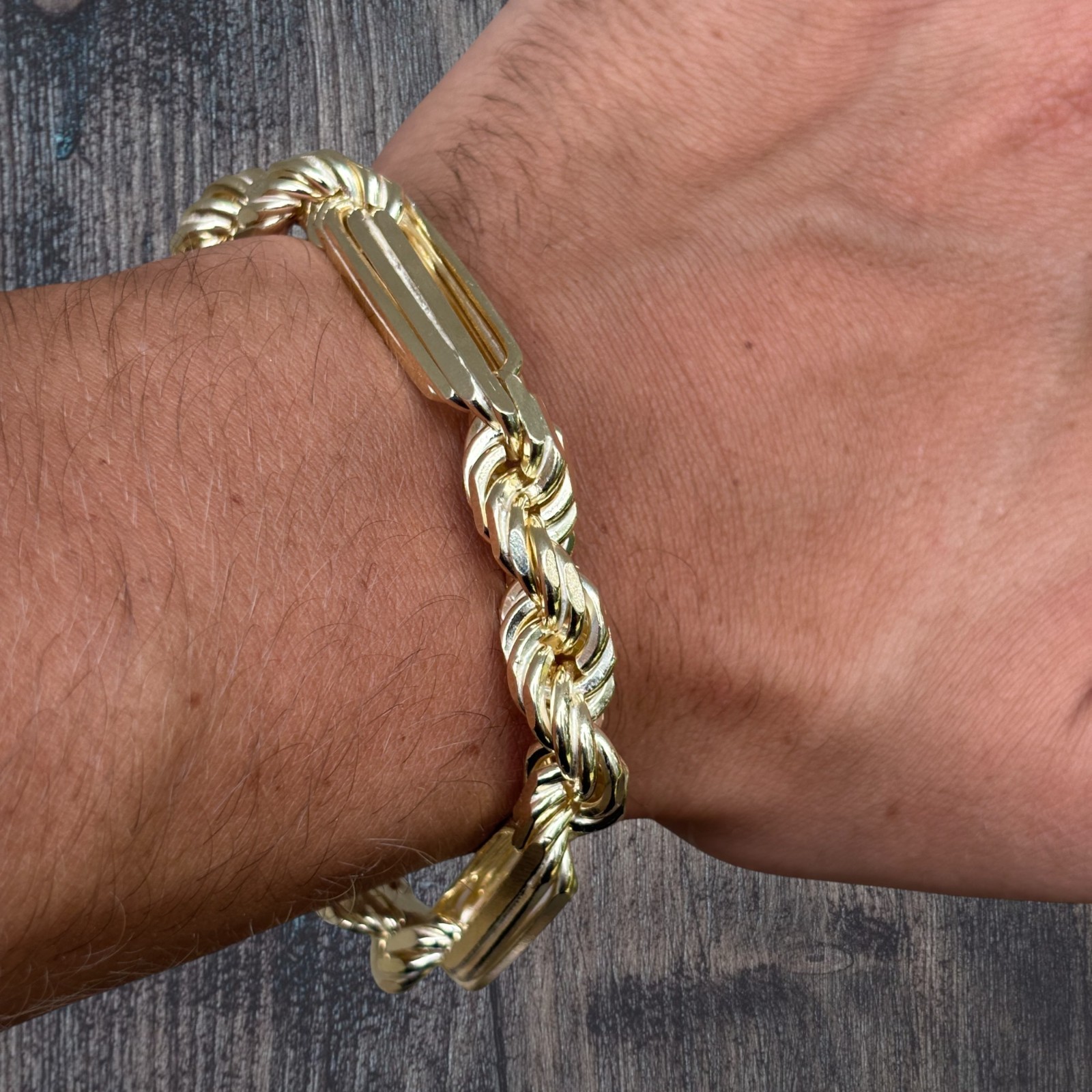 10mm Figarope Milano Bracelet – Solid 925 Sterling Silver Or 14k Gold Vermeil