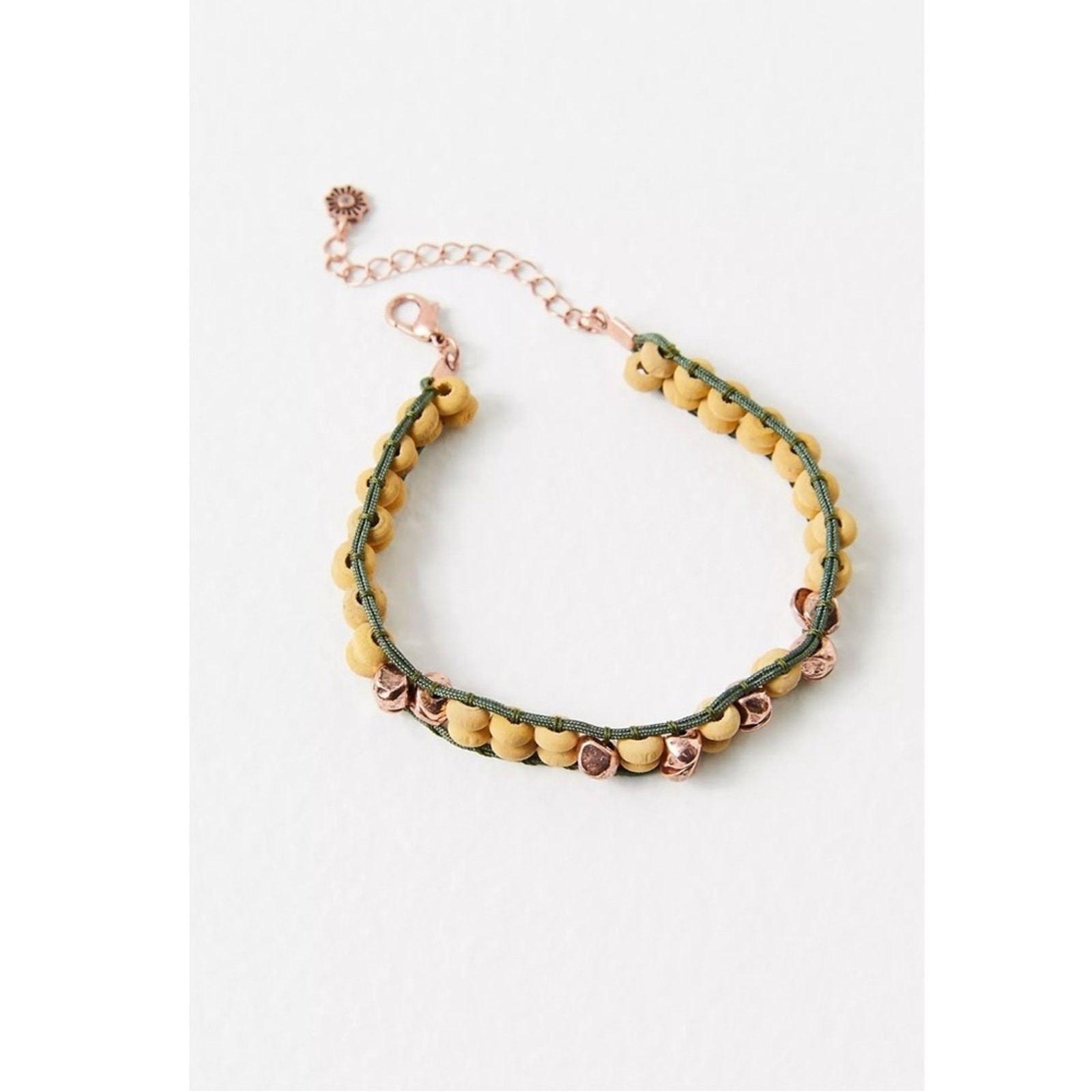Free People East To West Anklet in Natural Copper Ox NWT