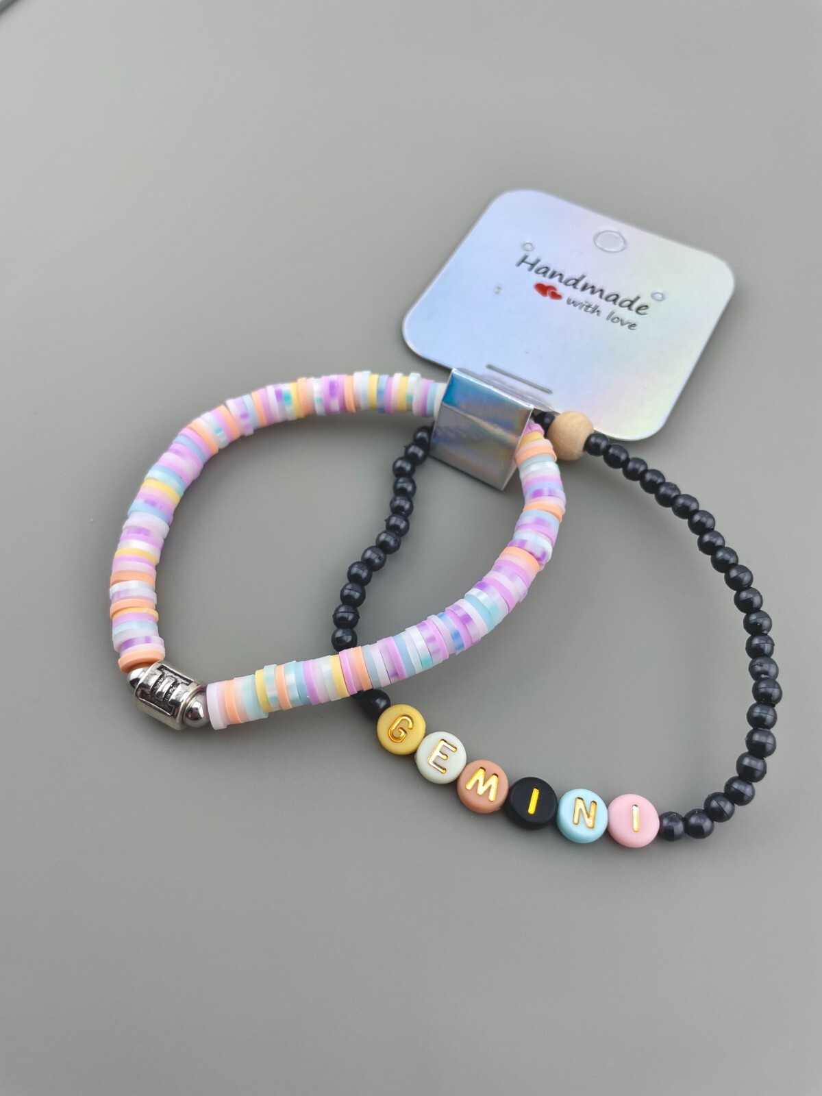 Gemini Zodiac Bracelet NWT Zodiac Horoscope Charm Bracelet with Heishi Beads