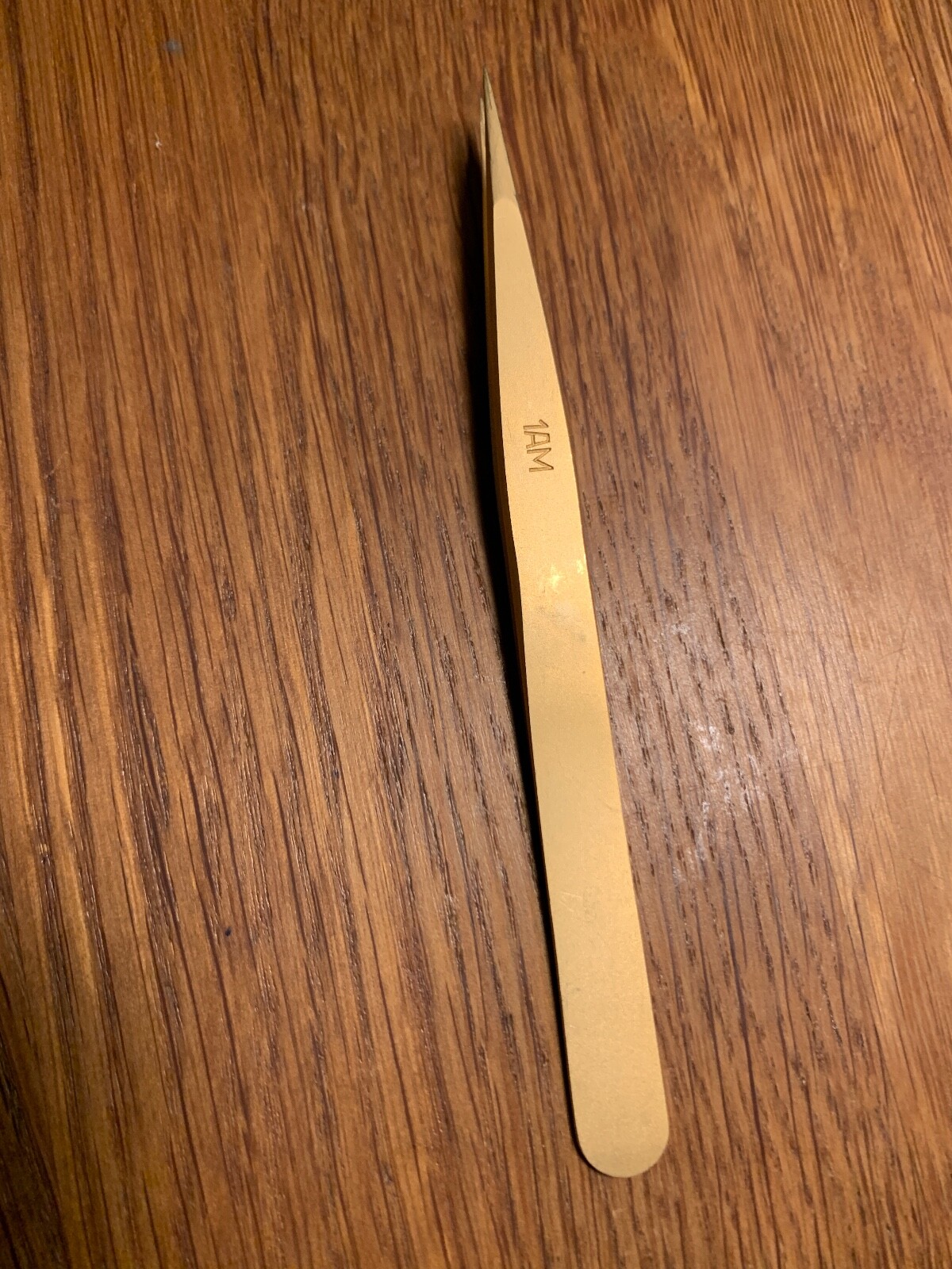 DUMONT 5306-1AM-PS BRASS TWEEZERS N°1 FOR WATCHMAKERS MATT FINISH