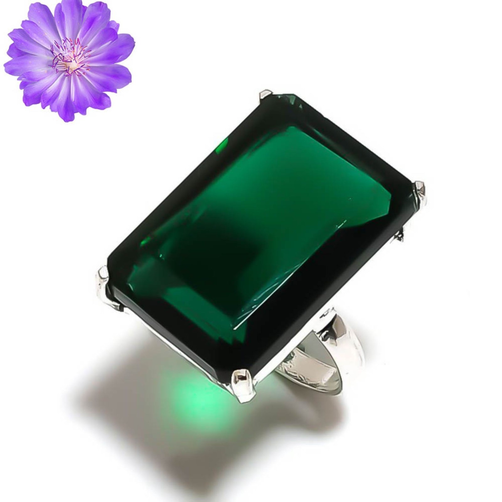 Chrome Diopside Gemstone 925 Sterling Silver Handmade Jewelry Ring Gift For