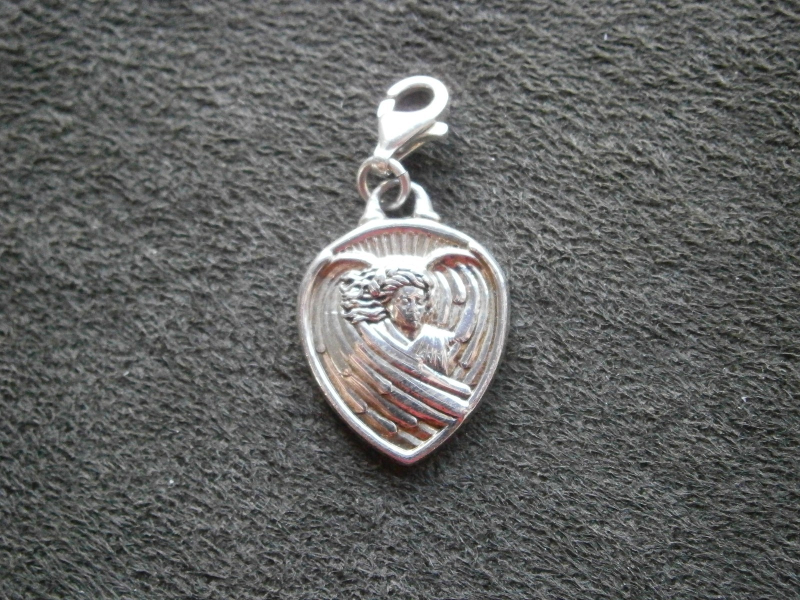 Gabriel Angel of Hope Vintage Sterling Silver Bracelet Clip Charm Pendant 4.6g