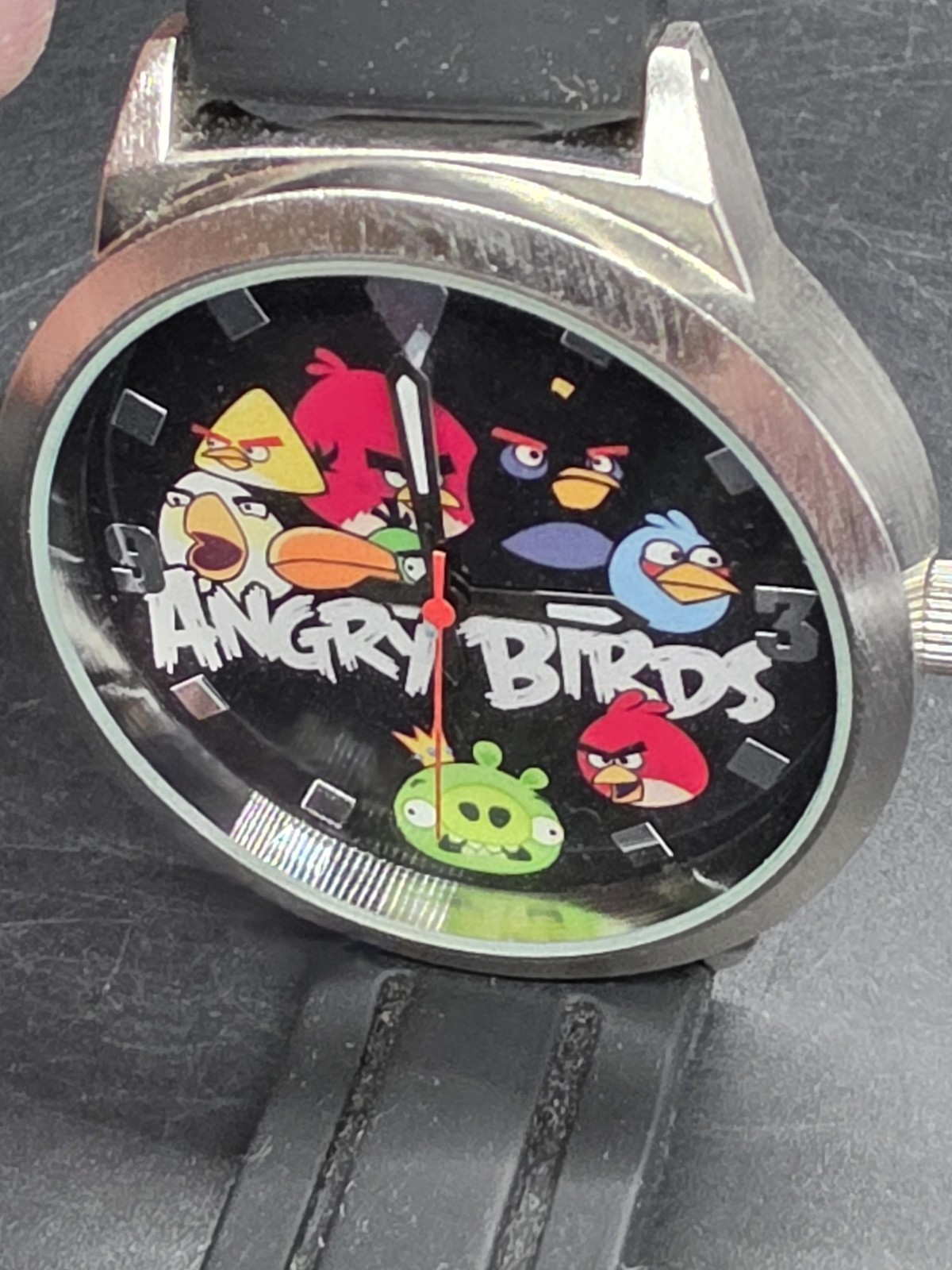2009-13 HUGE ANGRY BIRD ROVIO ENERTAINMENT WATCH VIDEO GAME Needs New Battery