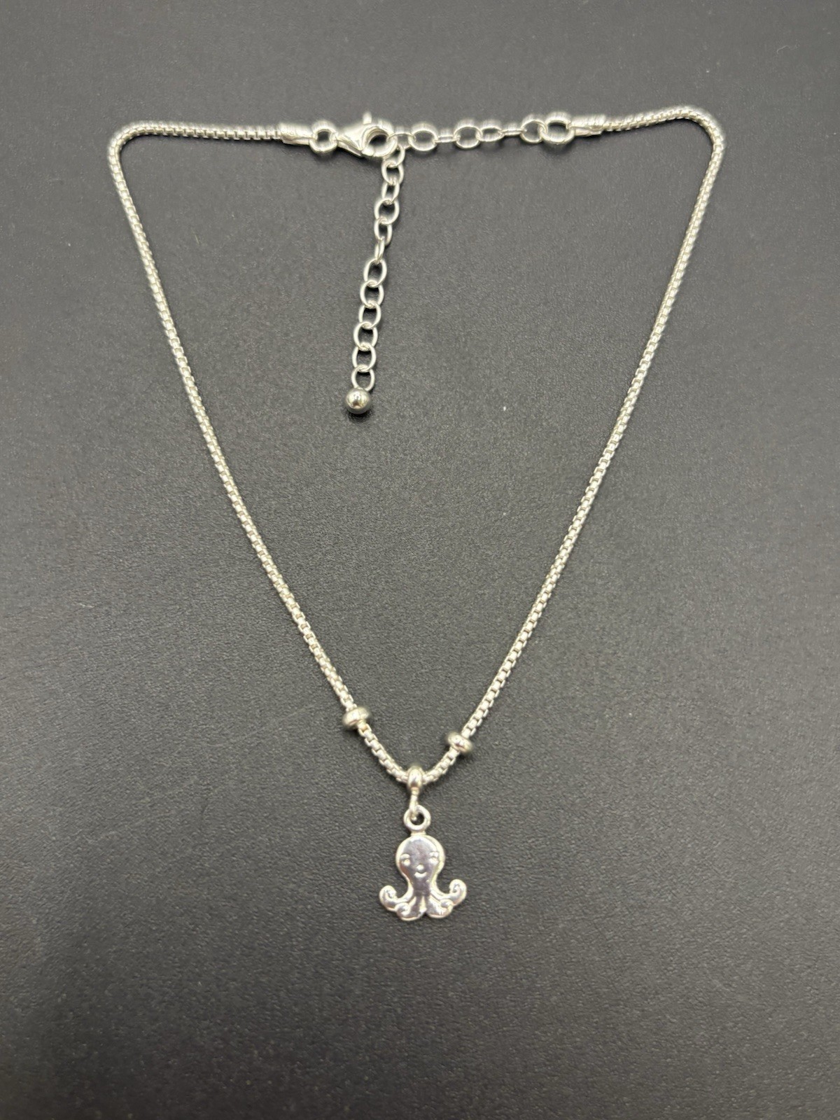 New Condition 9″ + 2″ Sterling Silver Octopus Anklet 925 Extension