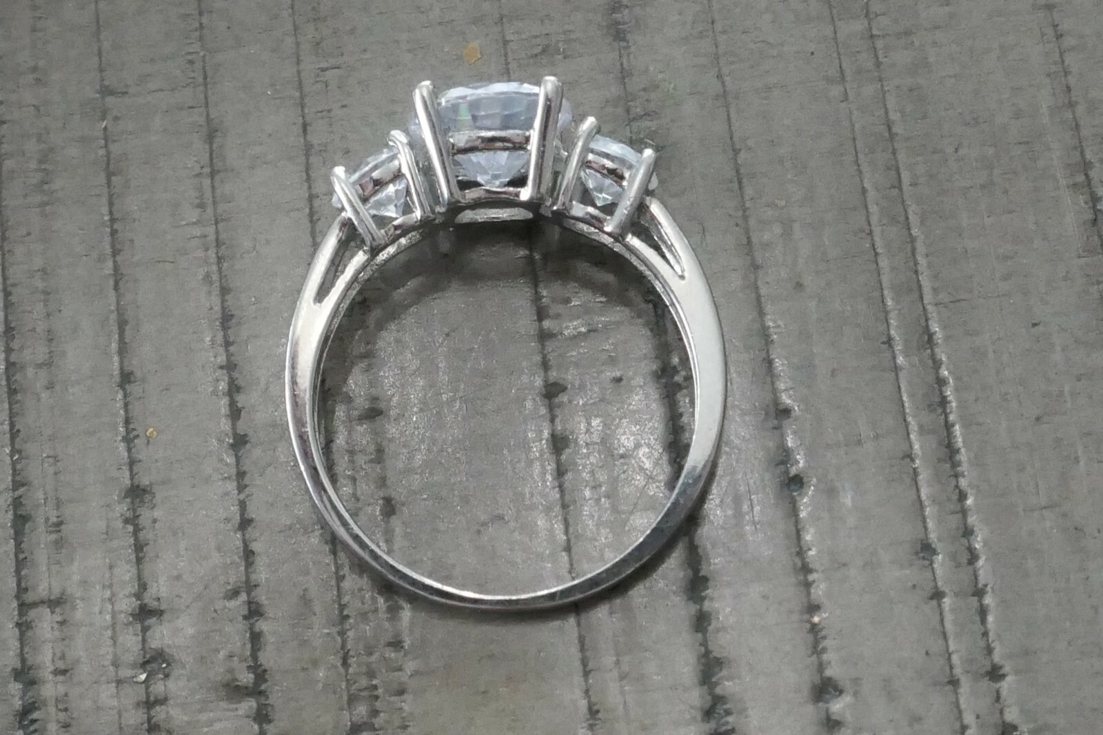 Vintage Designer Stauer Sterling Silver & Cubic Zirconia Ring – Size 7.5 / 2.9g