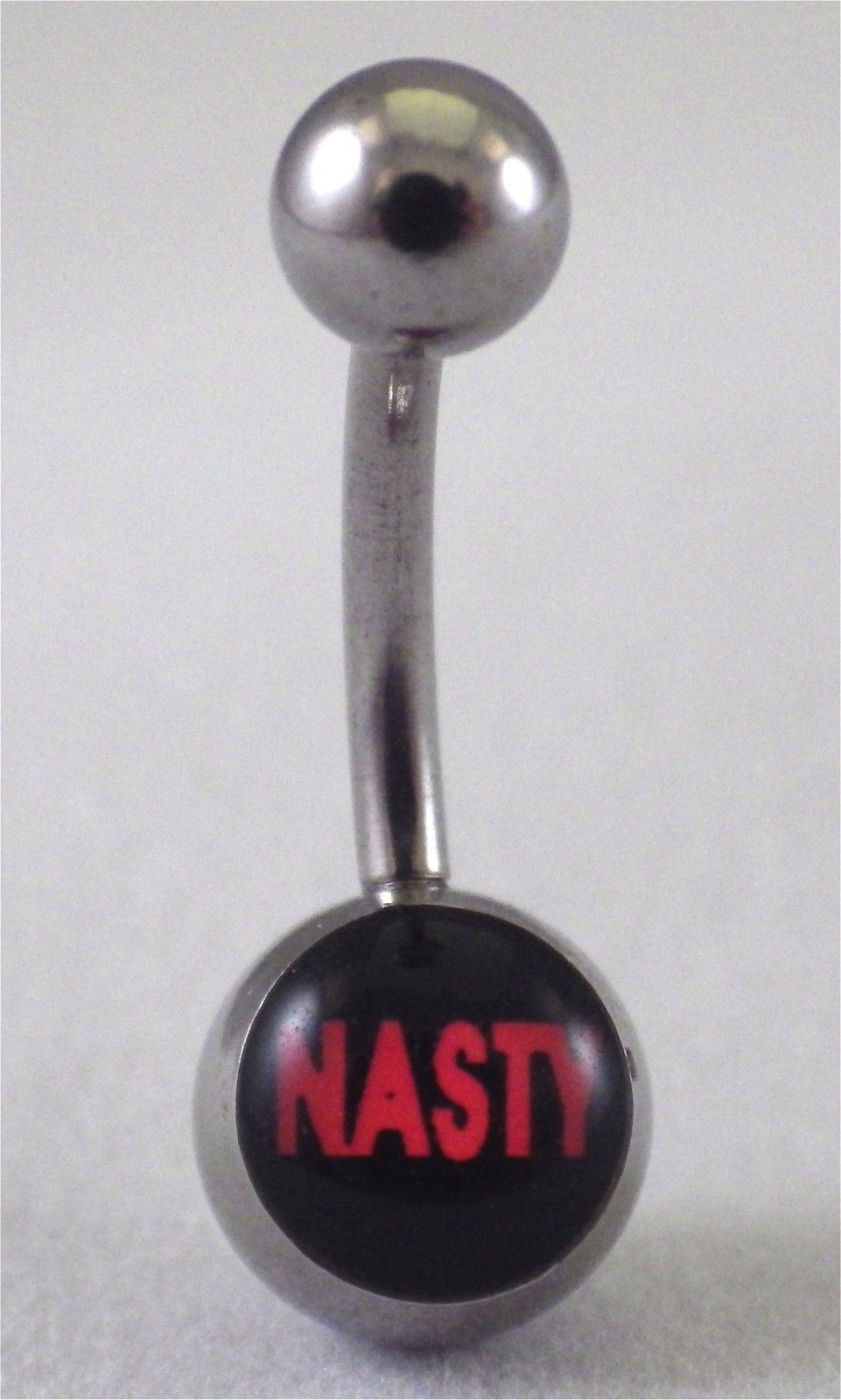 Nasty Belly Ring Navel Barbell 316L Surgical Stainless Steel Steel Body Jewelry