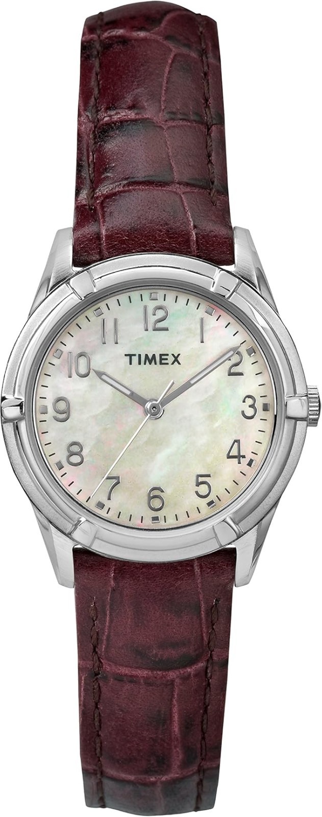 Timex TW2P76300 Women’s Easton Avenue Watch, Brown Croco Pattern Leather Strap