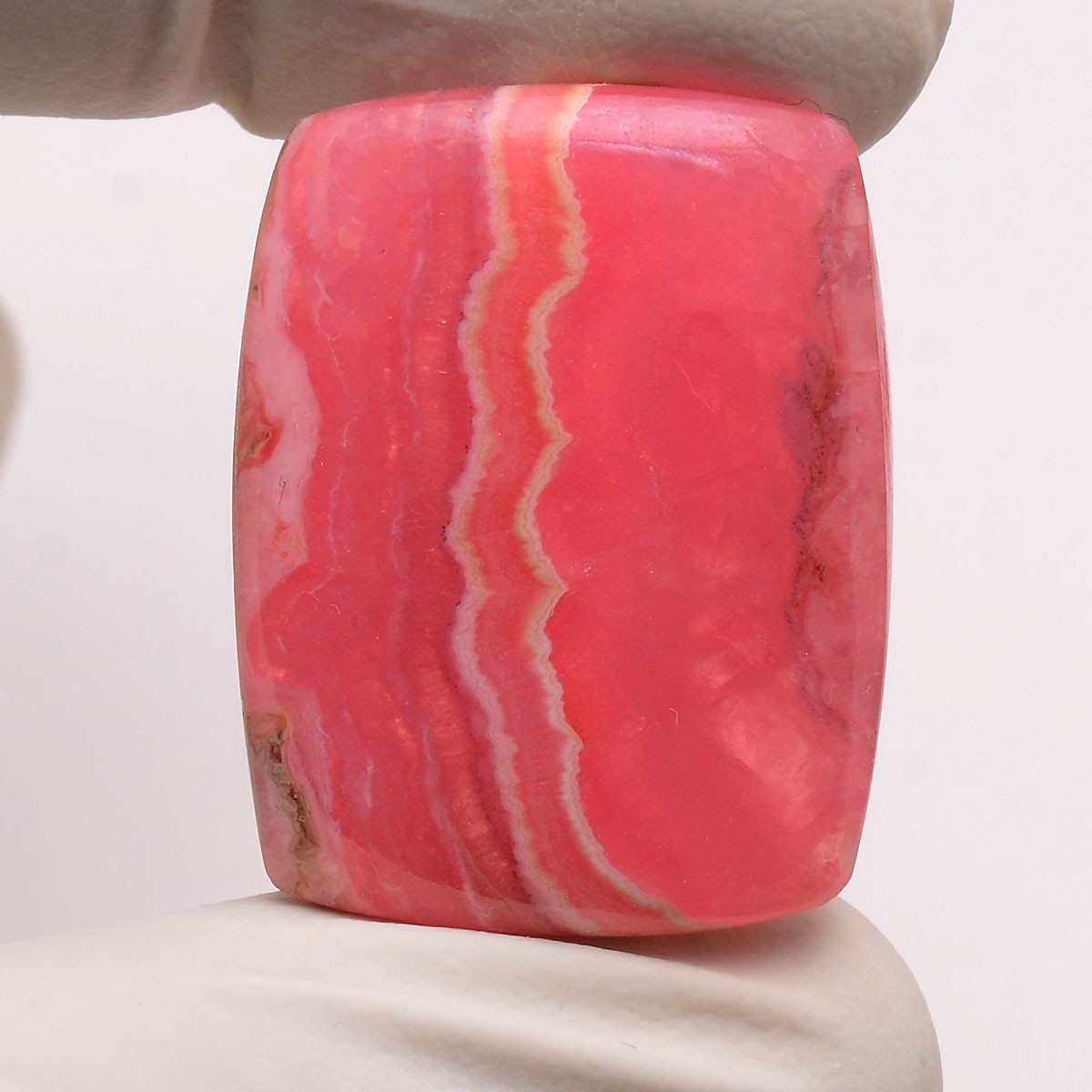 Rosy River~ 41.50 Cts Natural Desginer Rhodochrosite Top-Grade Cushion Gemstone