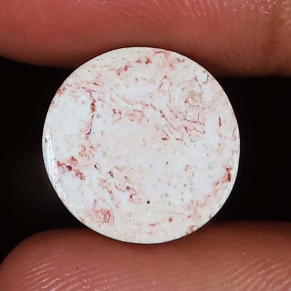 9.80 Cts Natural Mexican Fire Opal Round Cabochon Gemstone 15.00×6 mm SH196