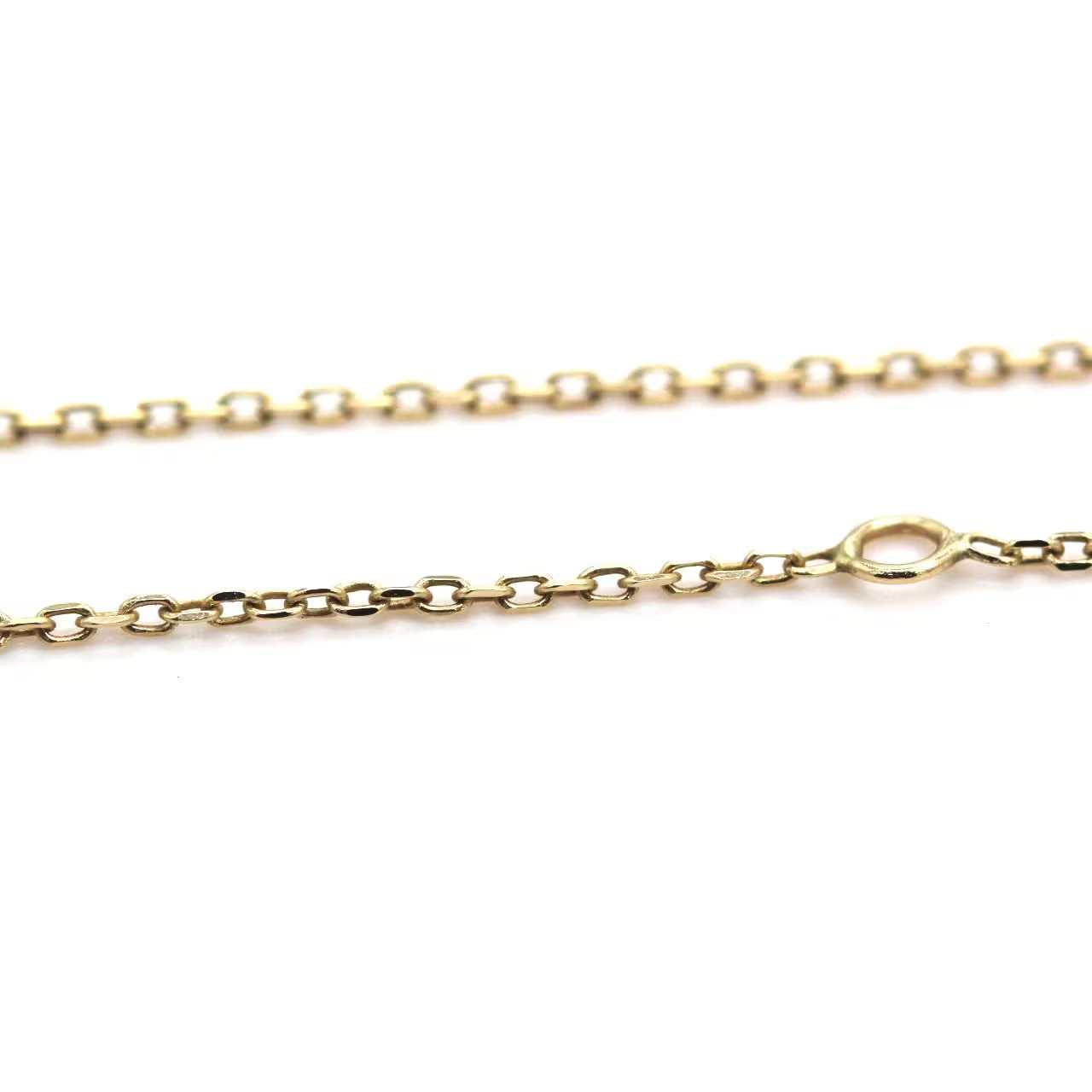 10k Yellow Gold O-link Chain Necklace 18 inches