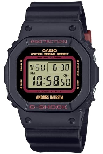 Casio G-Shock DW-5600AI-1JR Andres Iniesta Signature Quartz Watch Black New