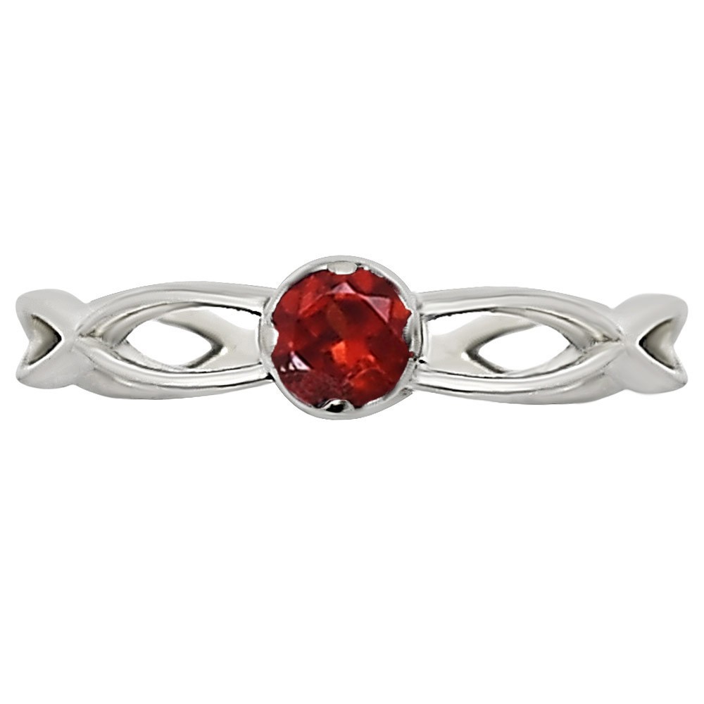 Hessonite Garnet – Madagascar 925 Sterling Silver Ring s.7.5 Jewelry R-1213
