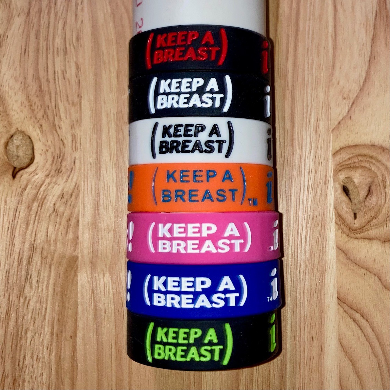 ❤️ I Heart Boobies ❤️ Bracelets – $5.50 Each – Breast Cancer – Choose Your Color