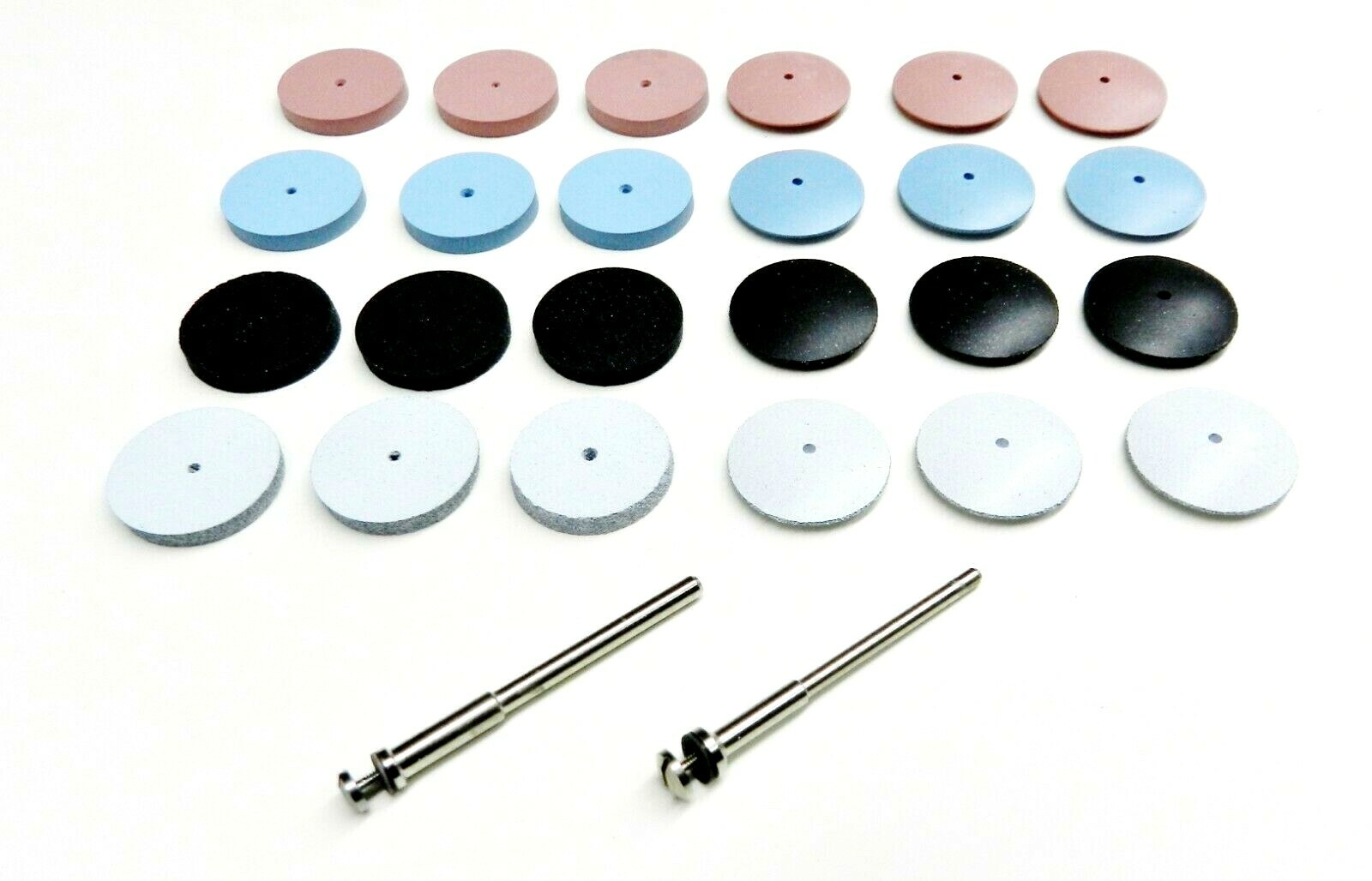 Silicone Polishing Wheel Set of 26 Assortment Kit Jewelry Polishers Made Germany